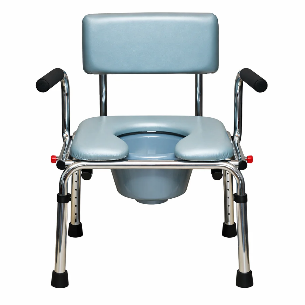 Ec800101C Silla Comodo Extra Ancha Cromada Con Descansa Brazo Y Al - Image 3
