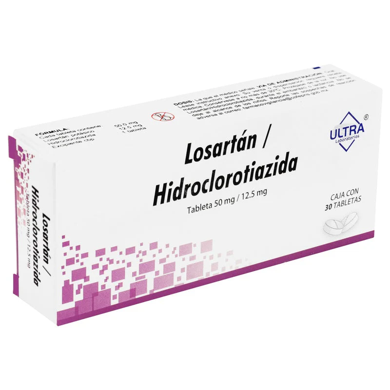 Losartan/Hidroclorotiazida 50/12.5 Mg Con 30 Tabletas - Image 2