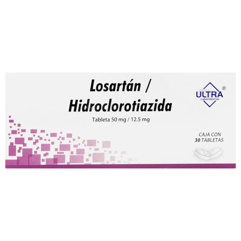 Losartan/Hidroclorotiazida 50/12.5 Mg Con 30 Tabletas - Image 3
