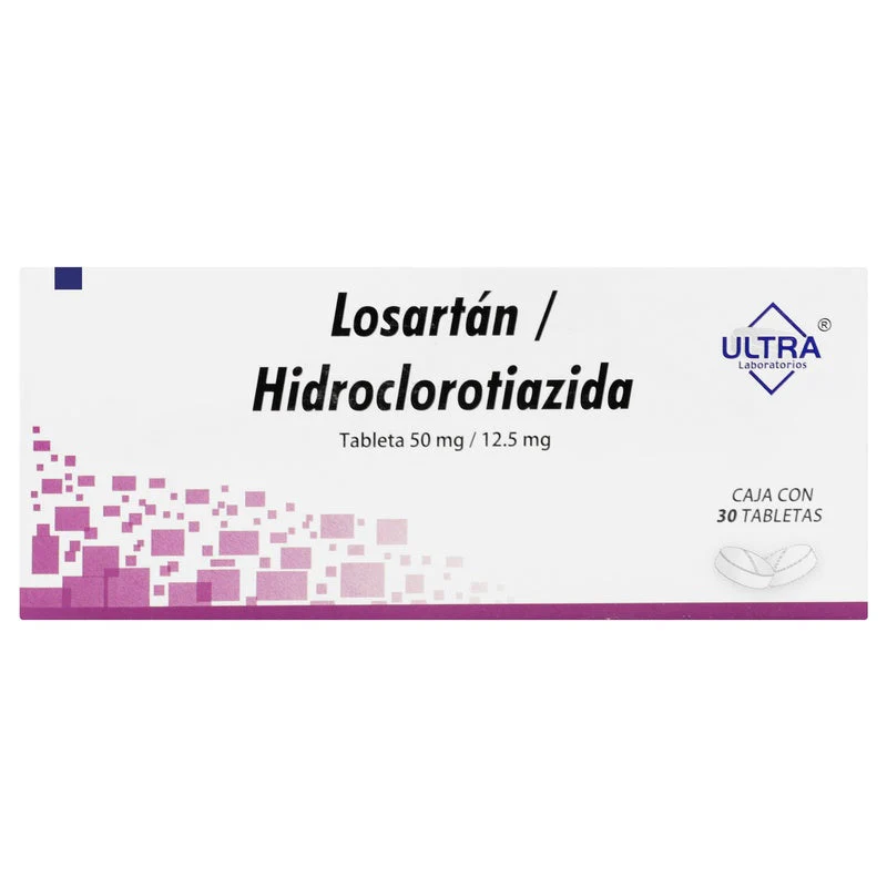 Losartan/Hidroclorotiazida 50/12.5 Mg Con 30 Tabletas - Image 4