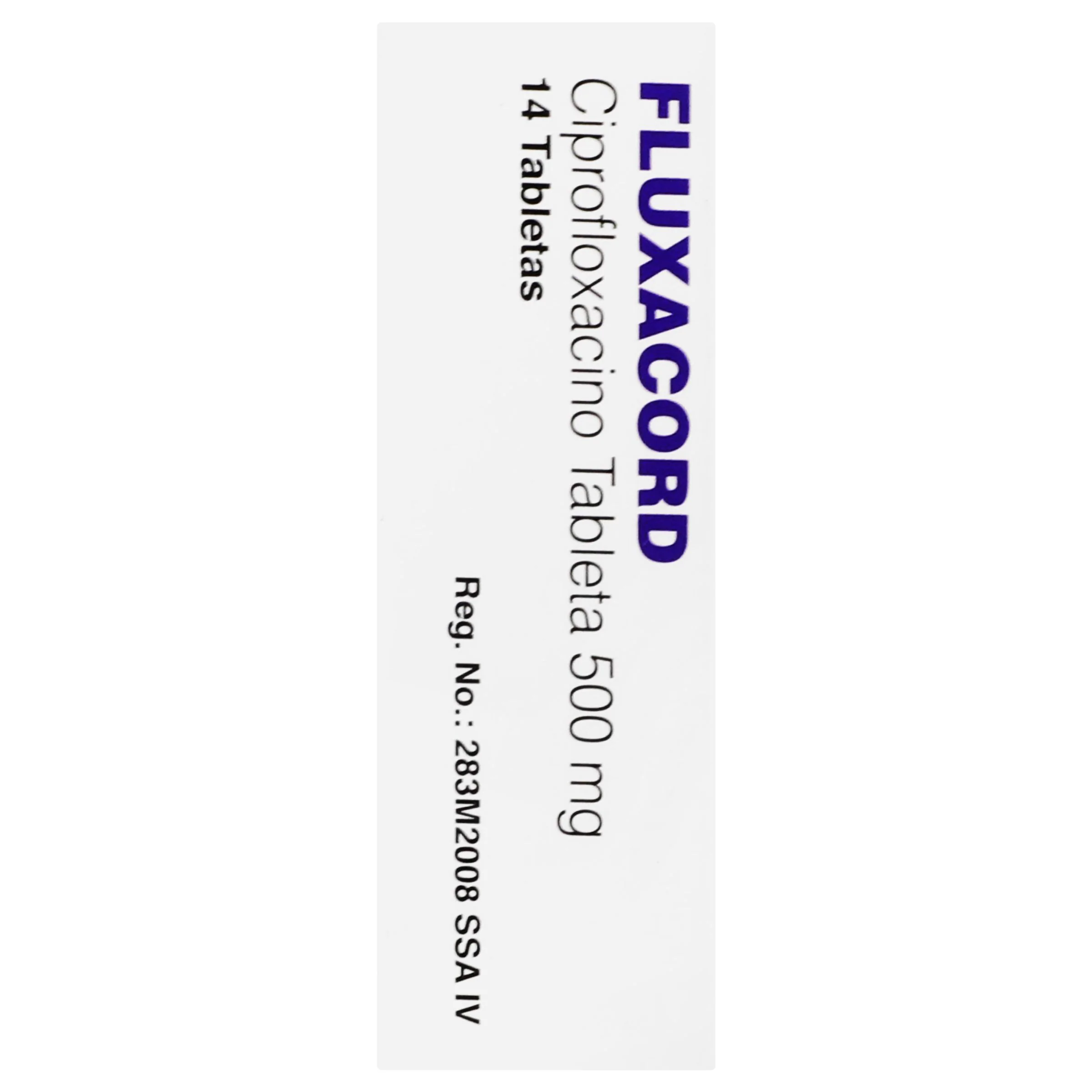 Fluxacord (Ciprofloxacino) 500 Miligramos C/14 Tabletas Dic23-Plvi 5% - Image 4
