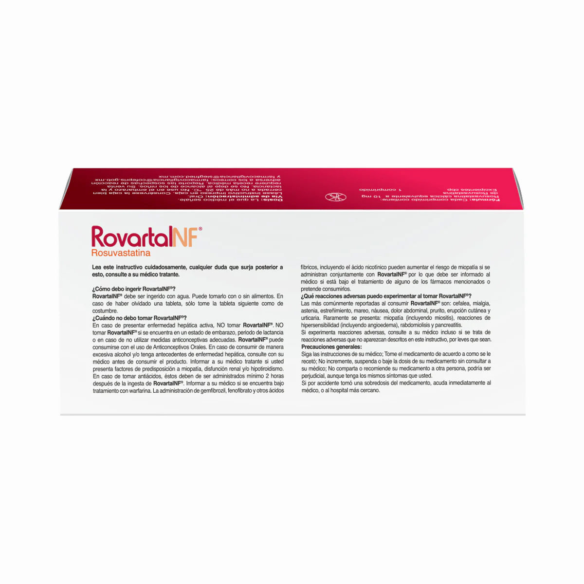 Rovartal Nf 10 Mg - Caja Con 30 Comprimidos (Rosuvastatina) - Image 4