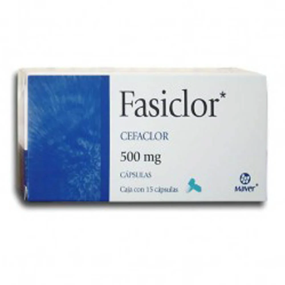 Fasiclor (Cefaclor) 500 Mg Con 15 Capsulas