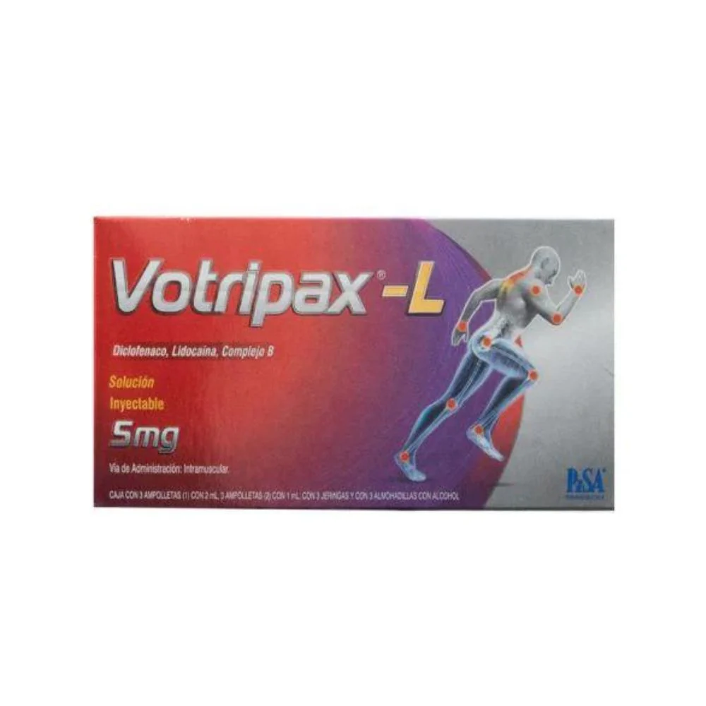 Votripax-L Forte 5 Mg Ampolletas 6 Jeringas 3