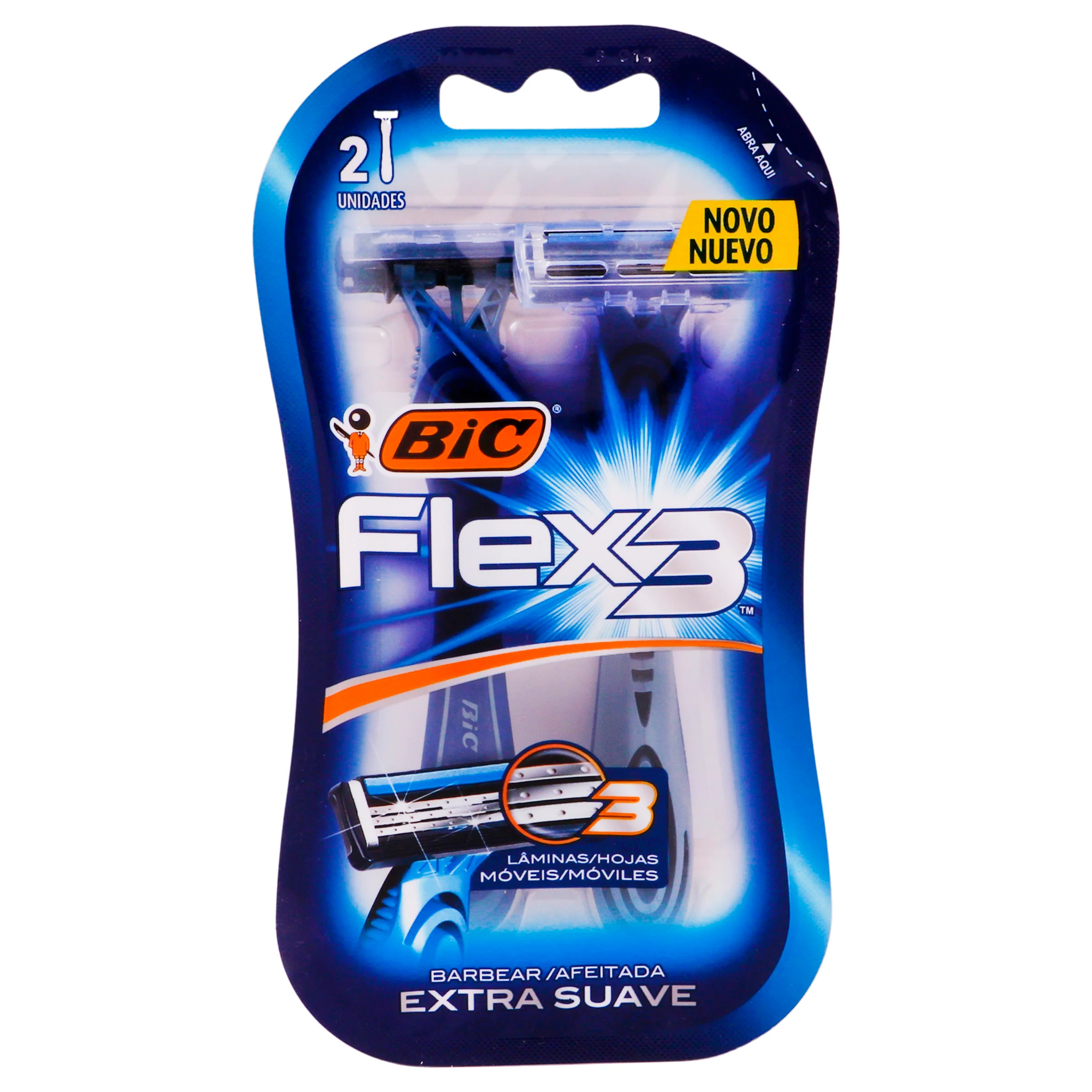 Rastrillo Bic Flex3 Extra Suave 2 Piezas