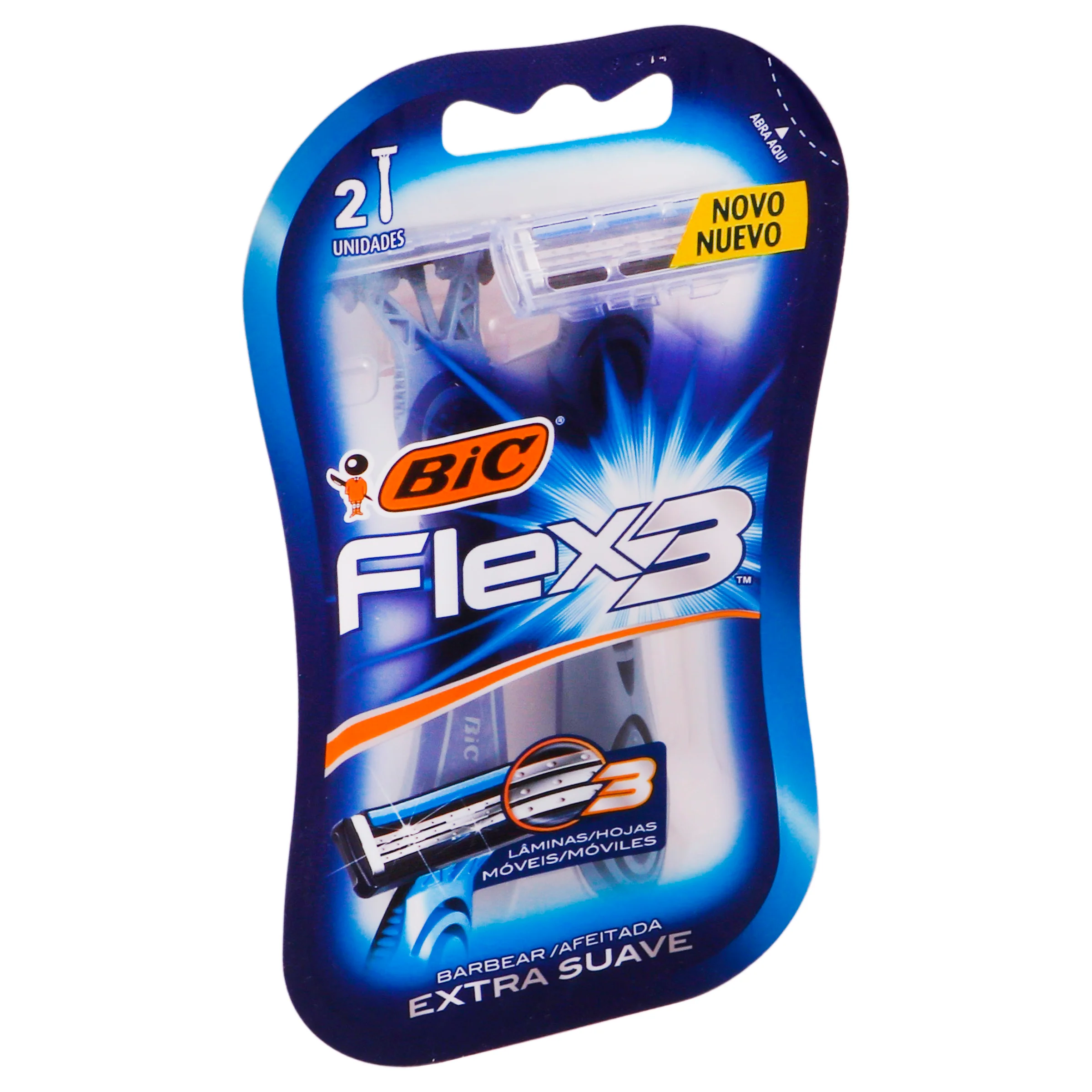 Rastrillo Bic Flex3 Extra Suave 2 Piezas - Image 2