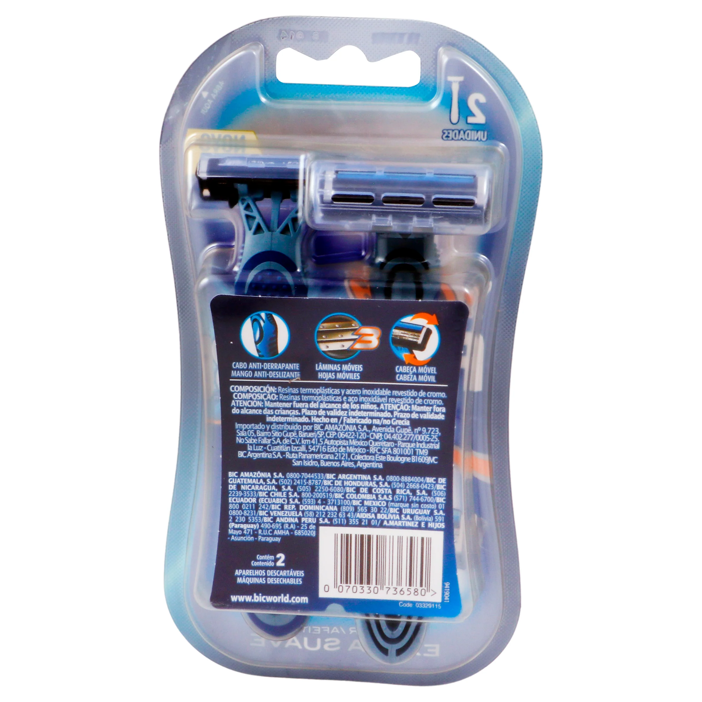 Rastrillo Bic Flex3 Extra Suave 2 Piezas - Image 7
