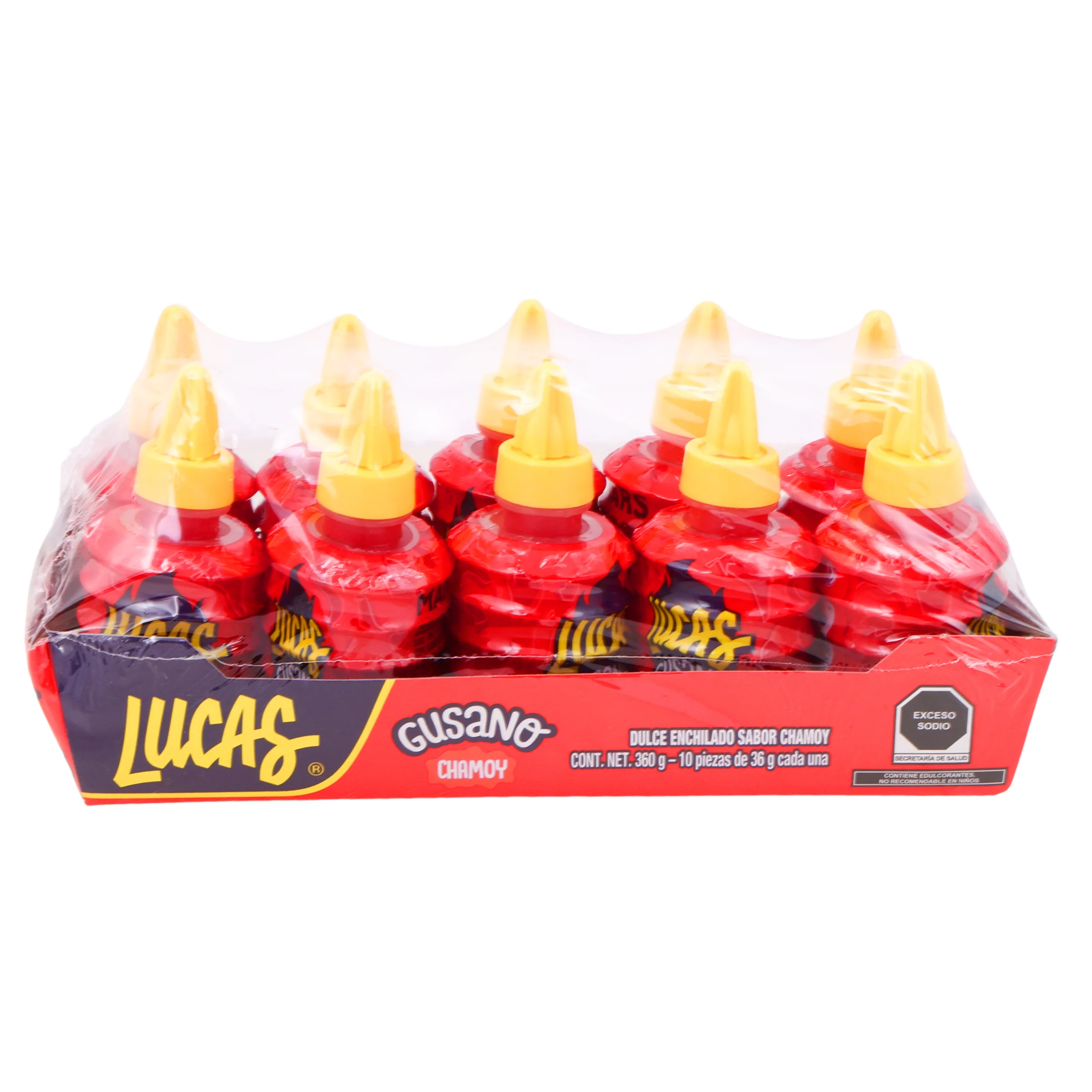 Exh Lucas Gusano Chamoy Con 10 Piezas - Image 5