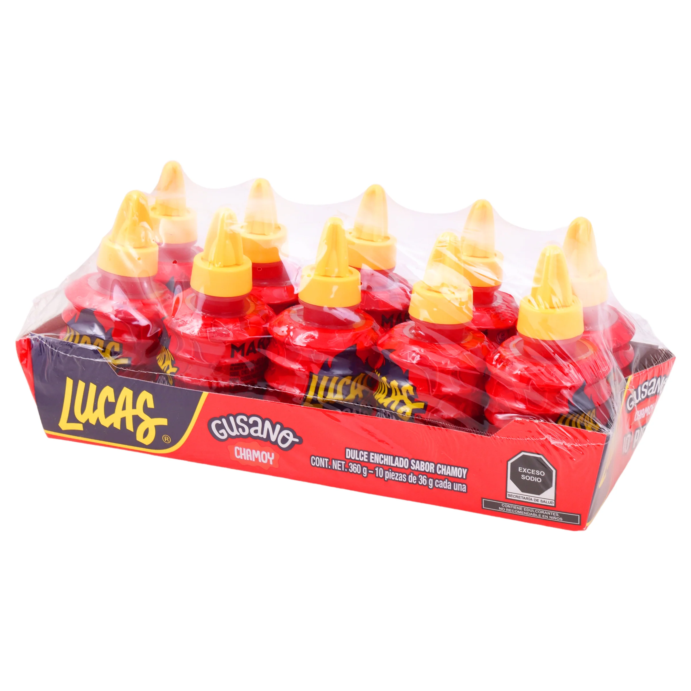 Exh Lucas Gusano Chamoy Con 10 Piezas - Image 7