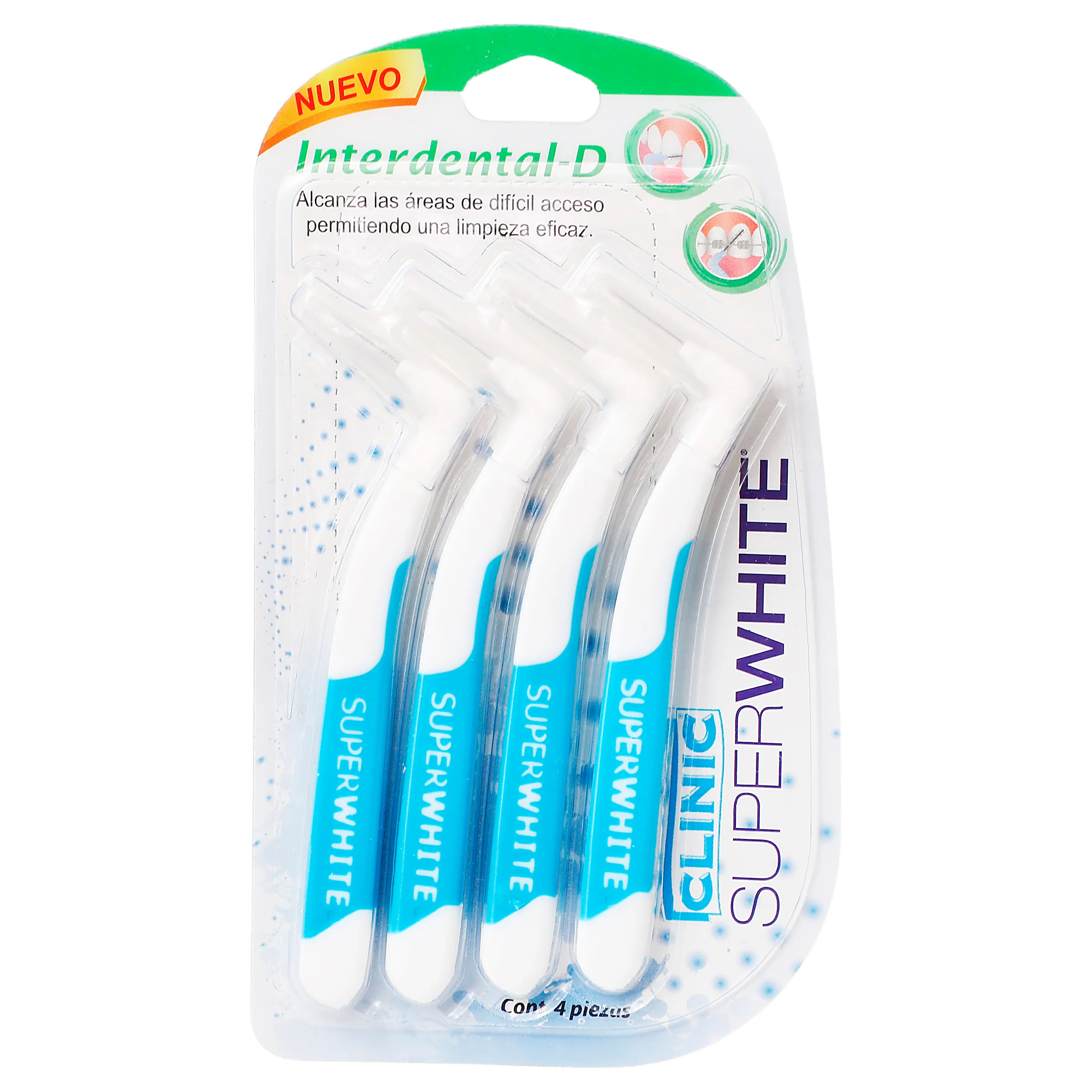 Cepillo Dental Clinic Interdental-D Con 4