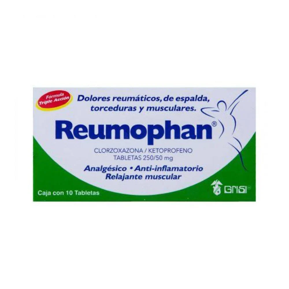 Reumophan 50/250 Miligramos Con 10 Tabletas