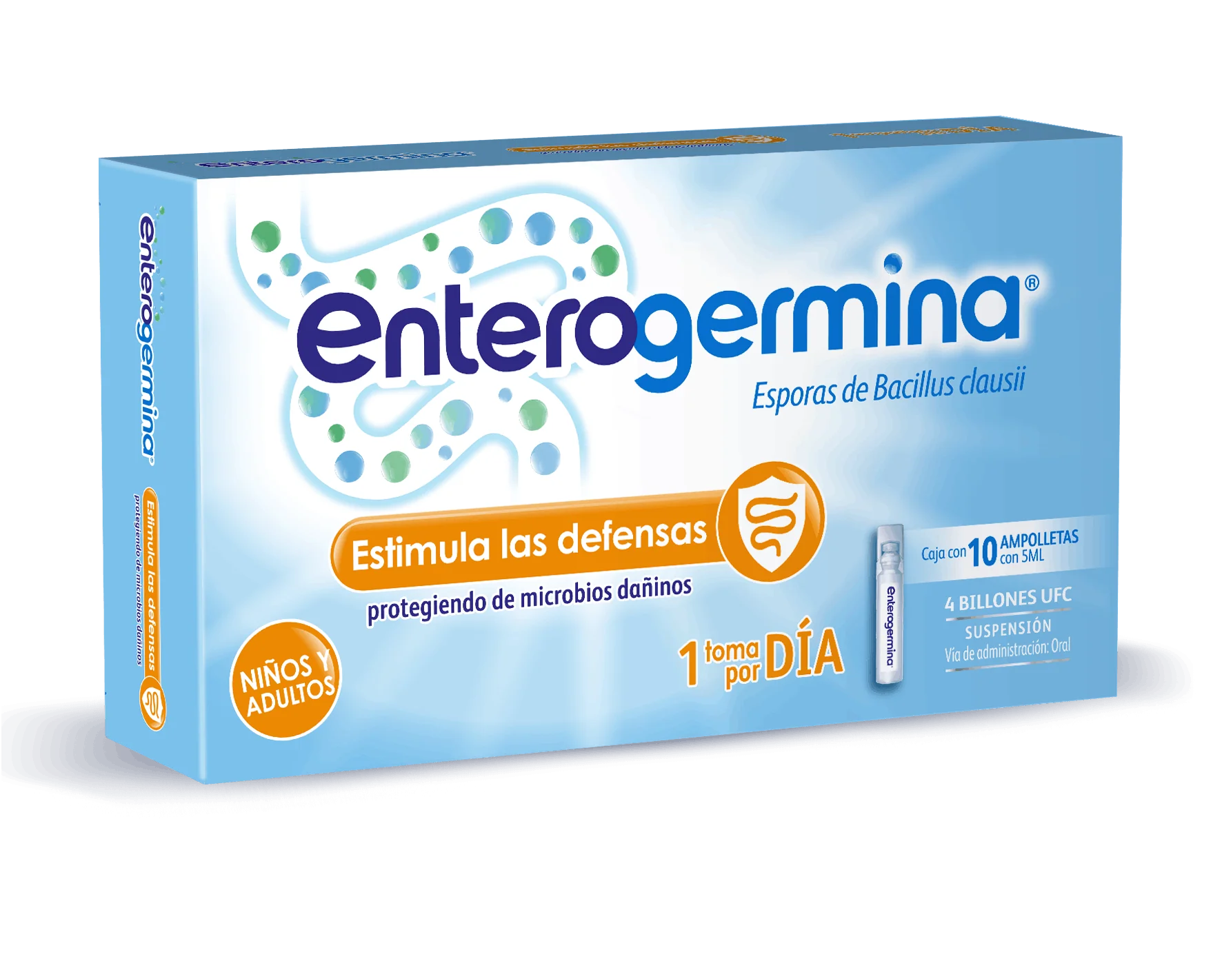 Enterogermina 4 Billones Oral Con 10 Ampolleta De 5 Ml - Image 4