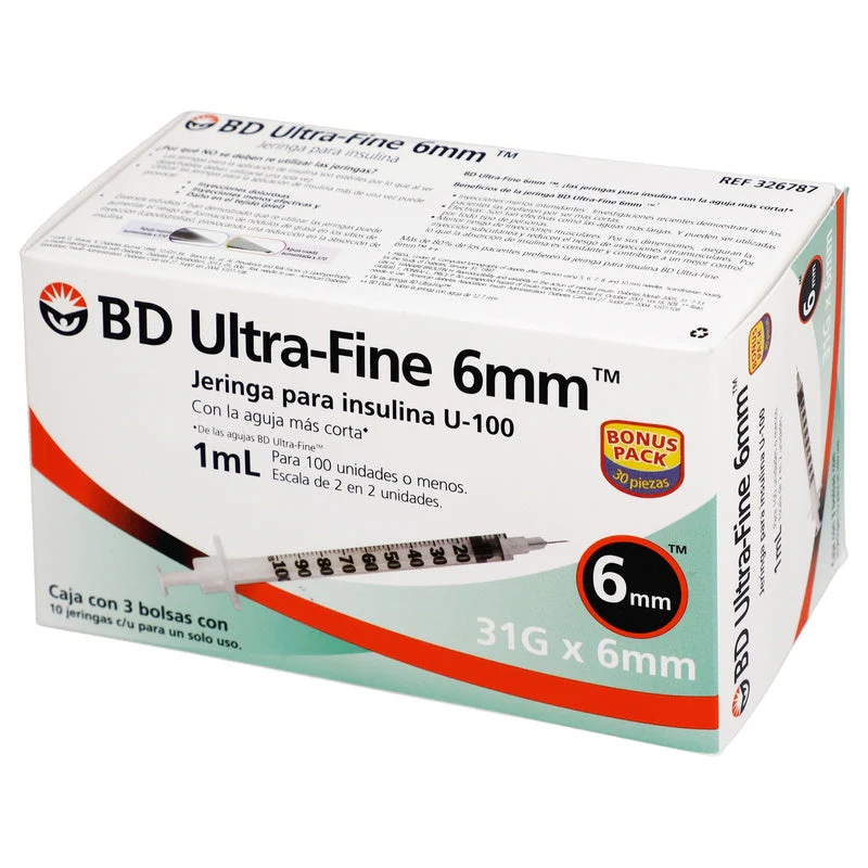 Jeringa 1 Ml Bd Insulina 31 G X 6 Mm Con 30 Piezas - Image 4