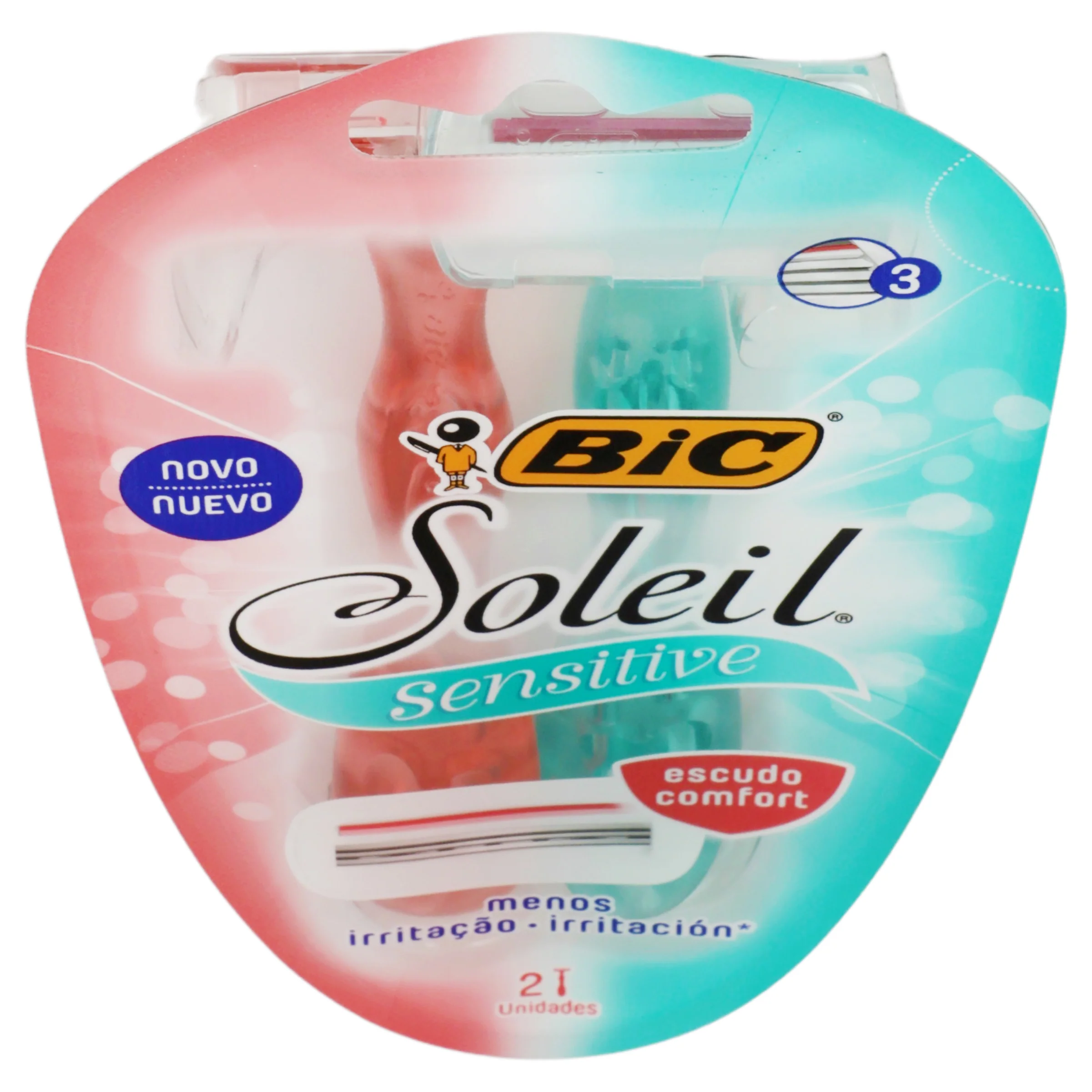 Rastrillo Bic Soleil Sensit Esc Con 2 Piezas