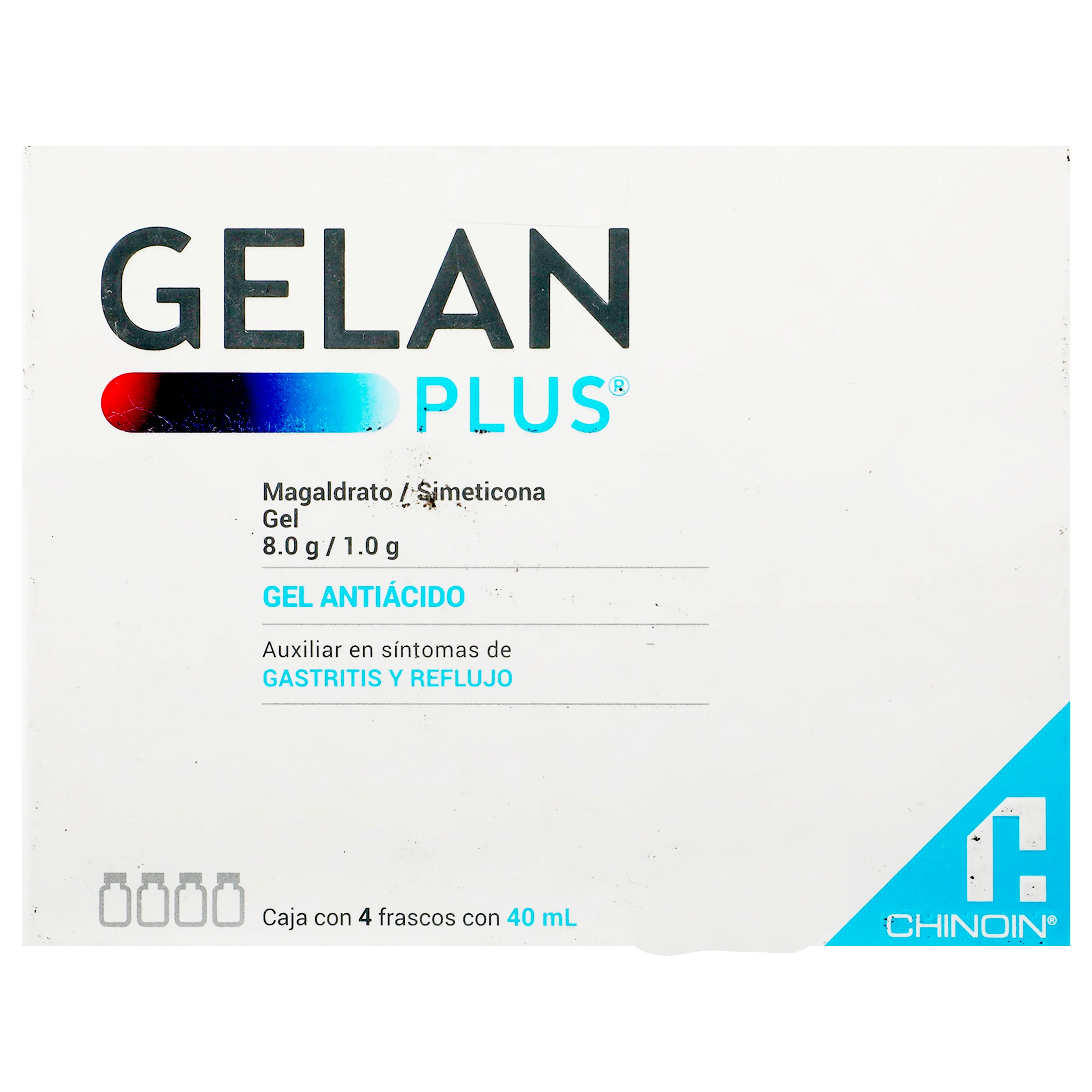 Gelan Plus 8 1G Gel 40 Ml Caja Con 4 Frascos