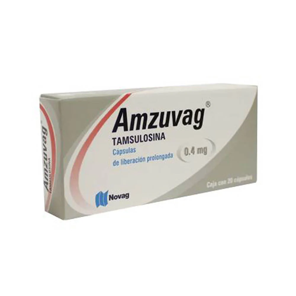 Amzuvag (Tamsulosina) 0.4 Mg Con 20 Capsulas