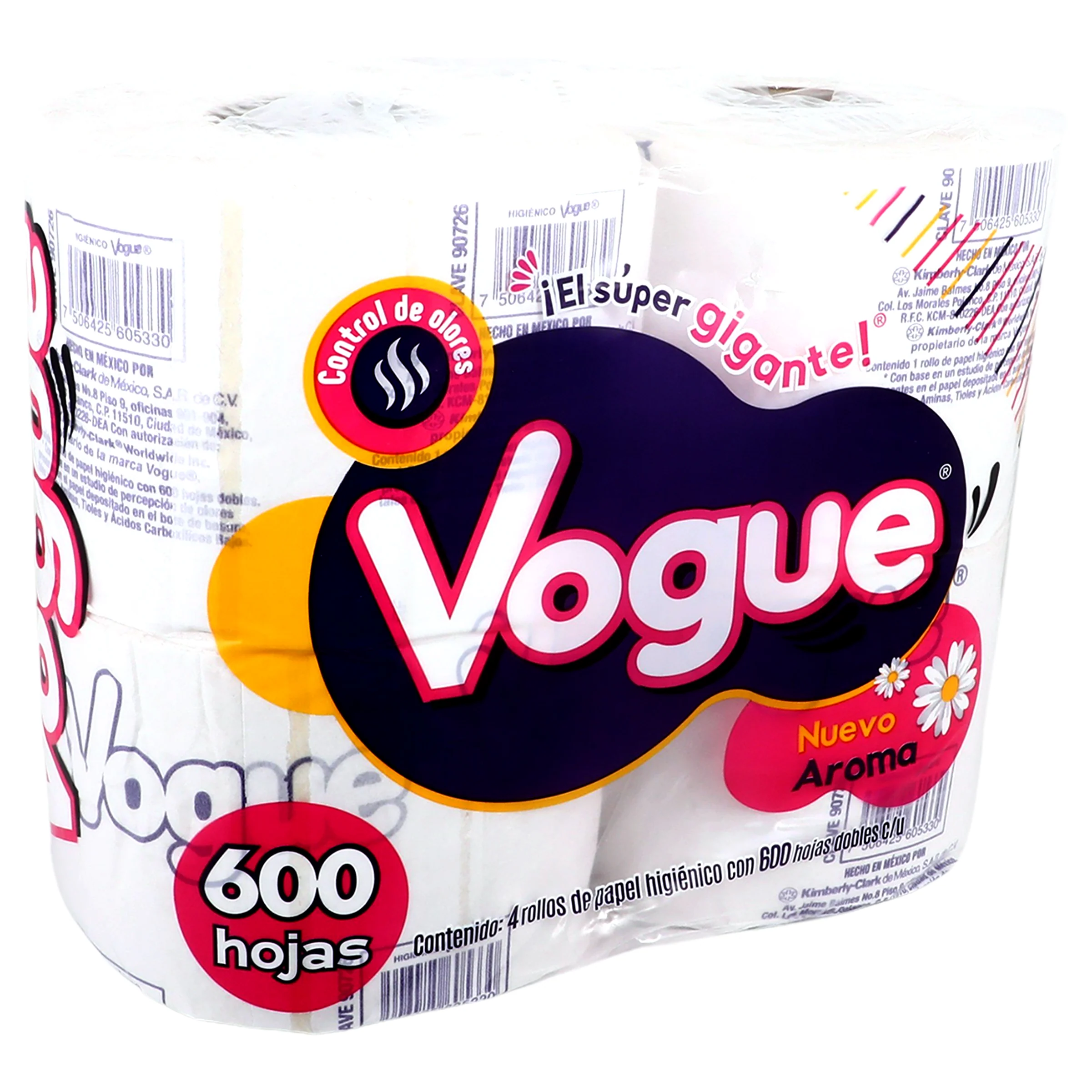 Papel Higienico Vogue Manzanilla Con 4 Rollos - Image 2