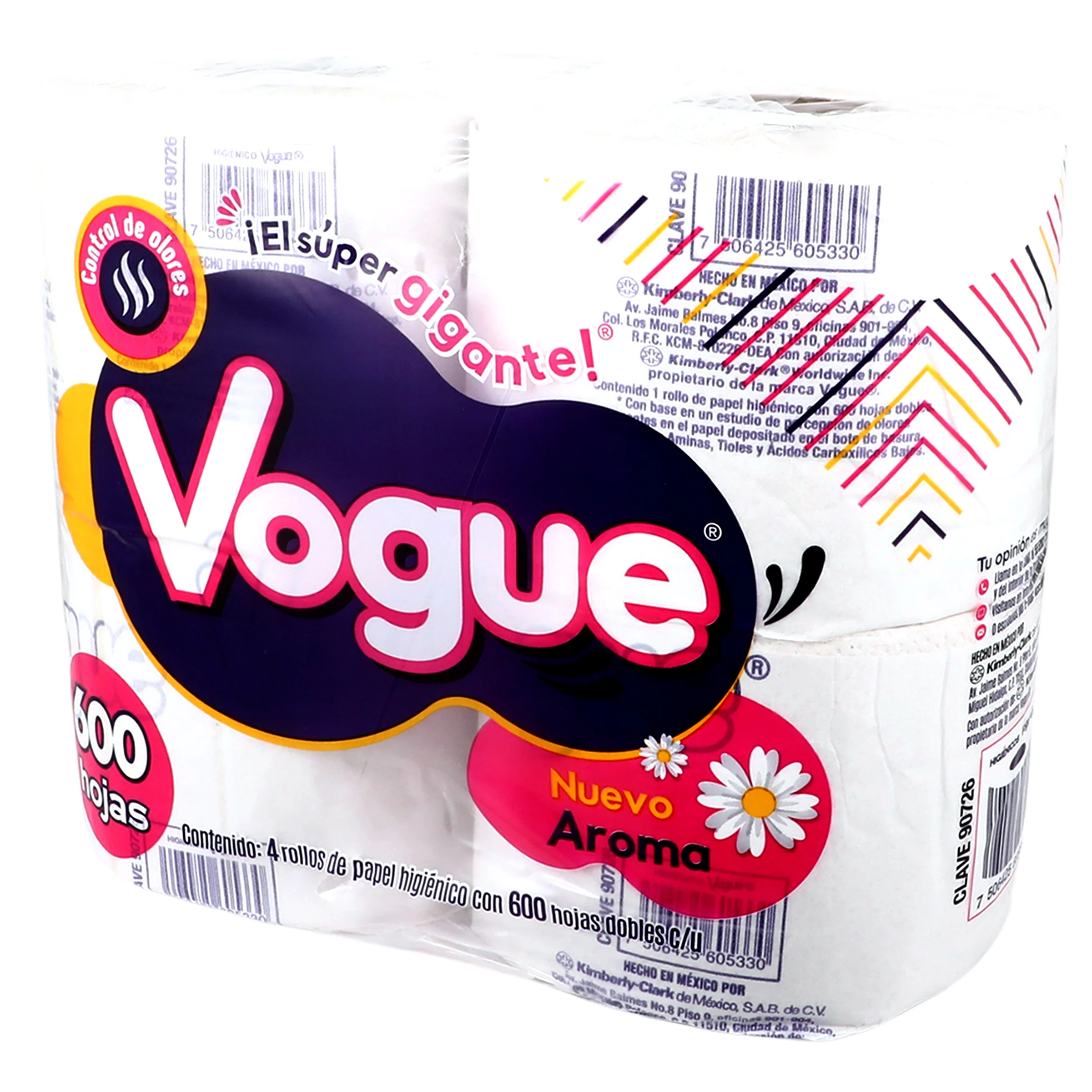 Papel Higienico Vogue Manzanilla Con 4 Rollos - Image 3