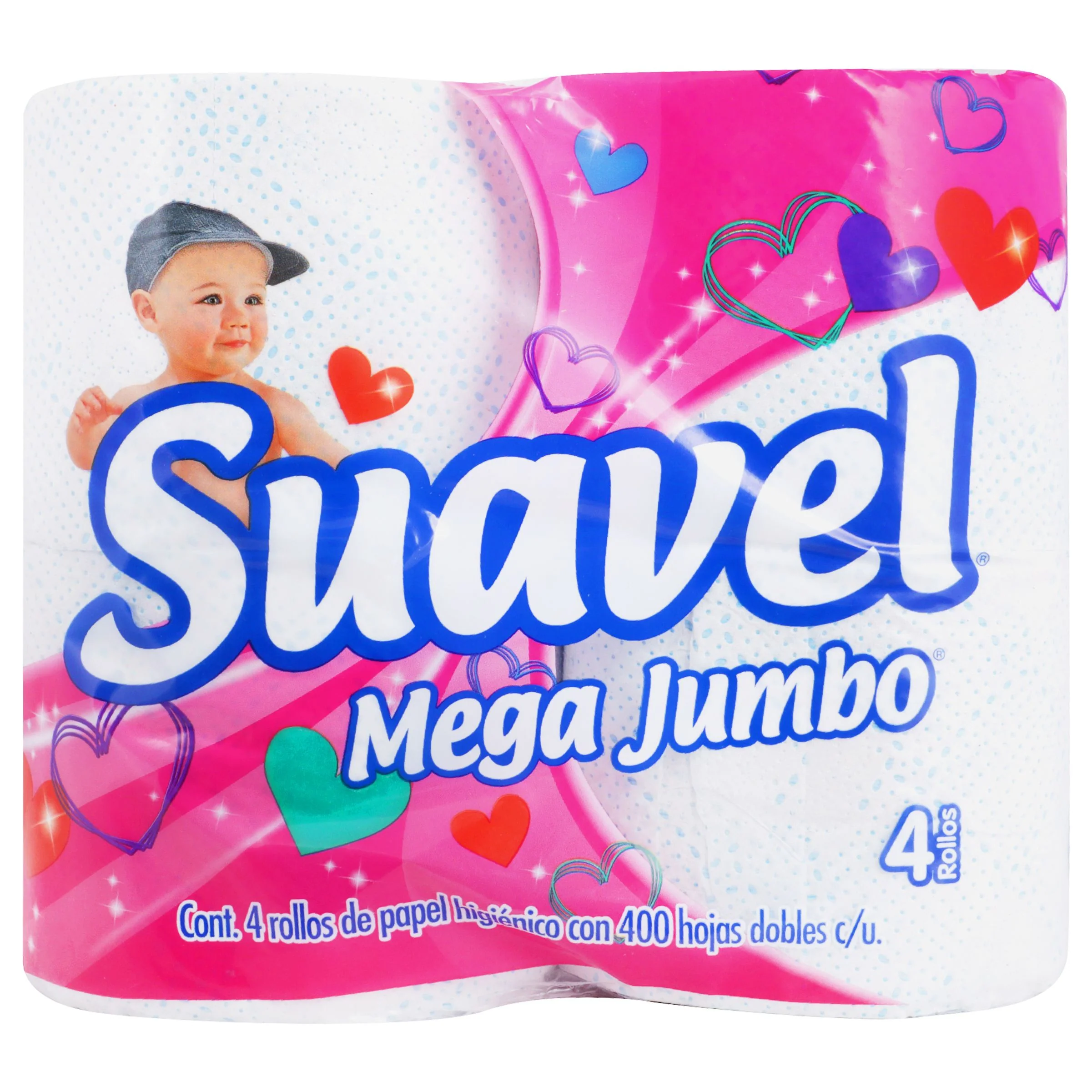Papel Higienico Suavel Mega Jumbo C/4 Rollos