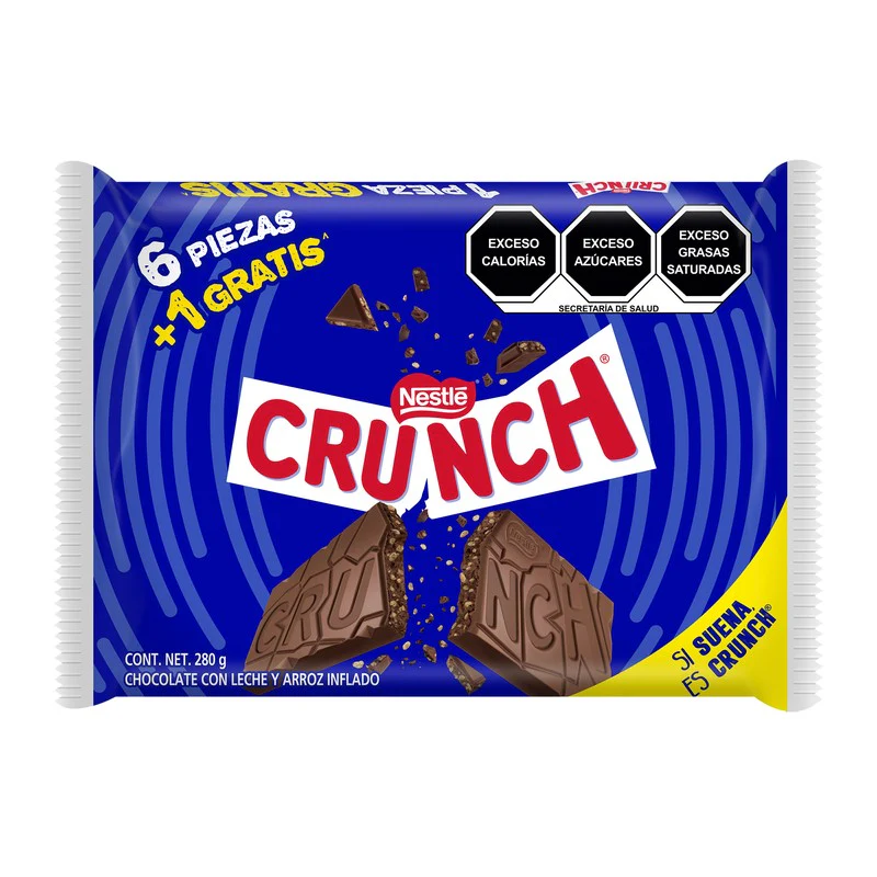 Exhibidor Chocolate Crunch 40 G Con 6 Piezas - Image 2