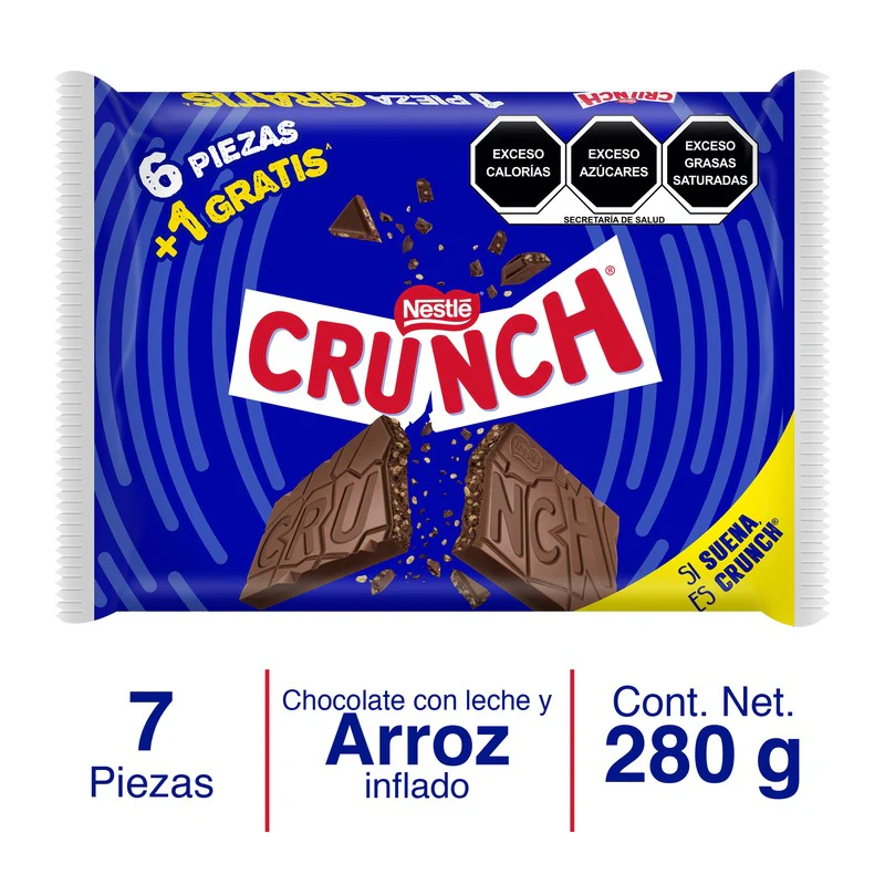 Exhibidor Chocolate Crunch 40 G Con 6 Piezas - Image 6