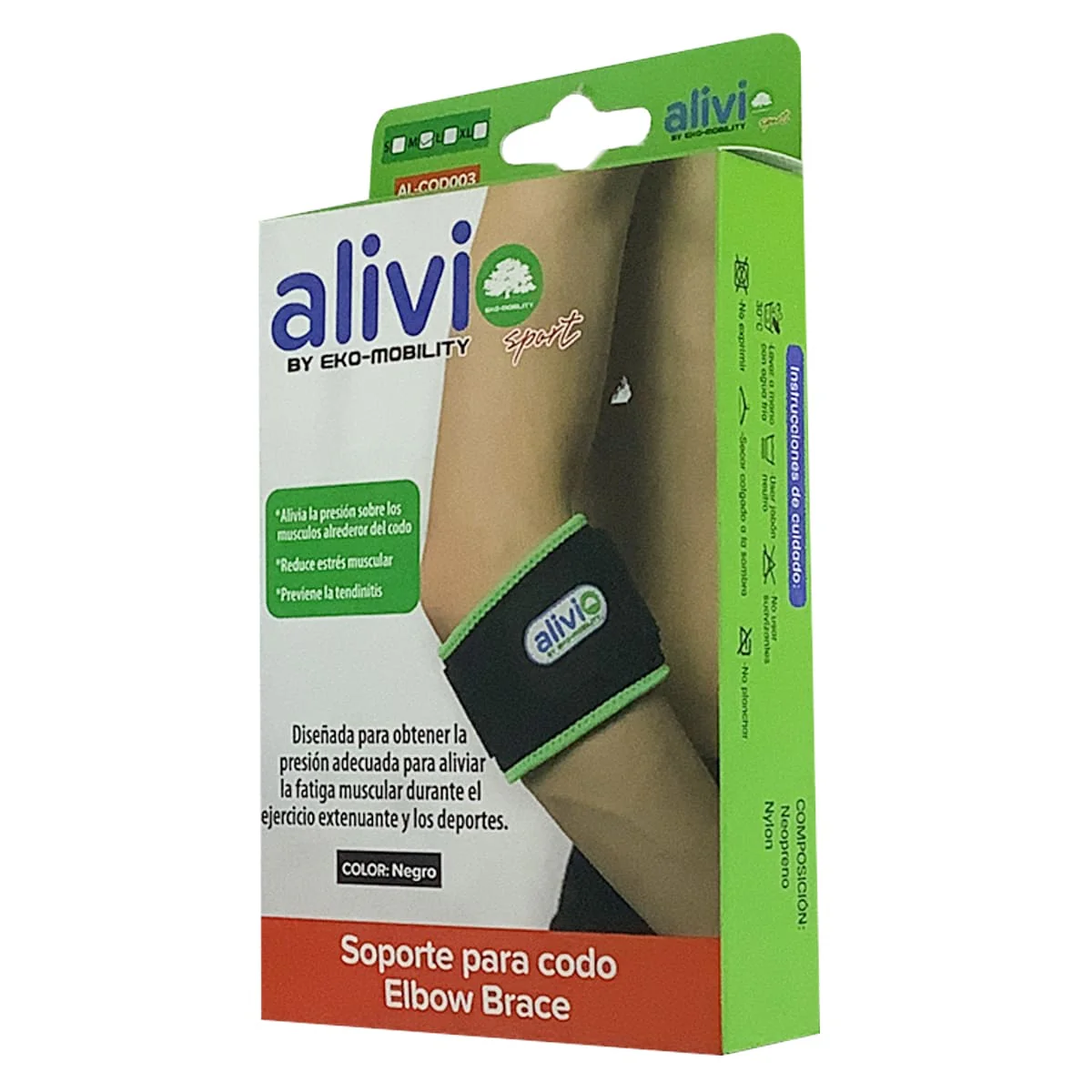 Soporte Mediano P/ Codo Tenista Eko Mobility Alcod003 M
