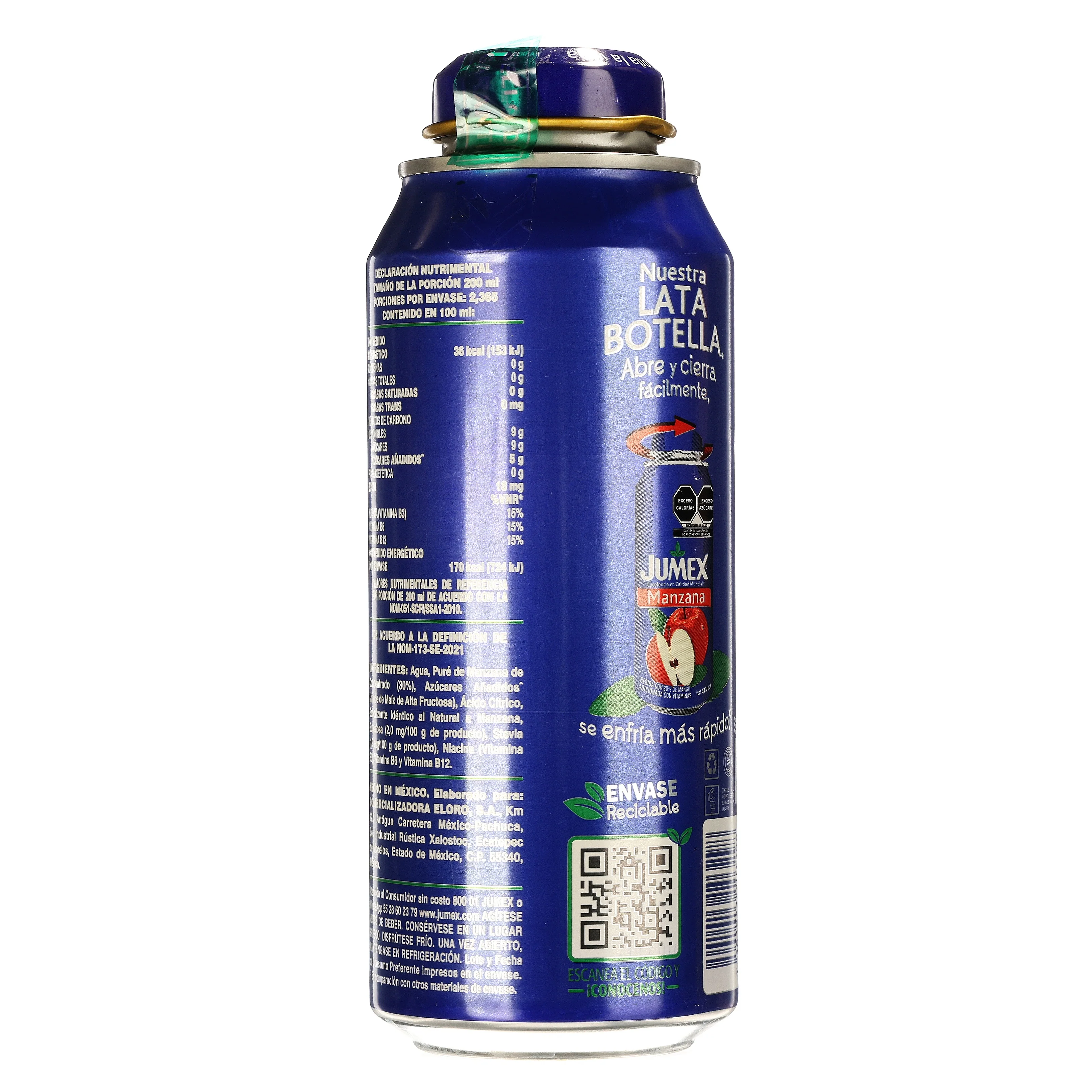 Jumex Lata Botella Manzana 473 Ml - Image 7