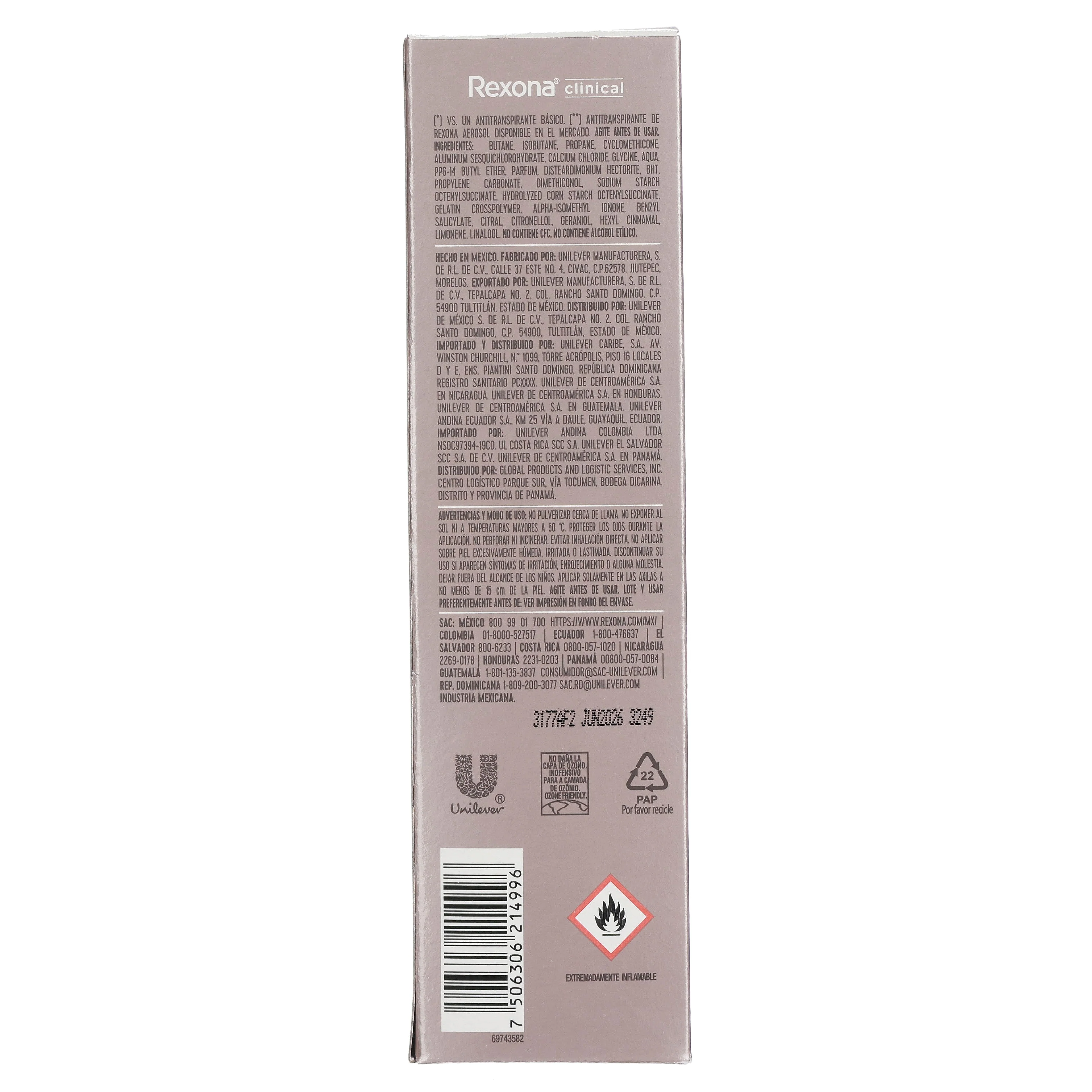 Desodorante Rexona Mujer Clinical Antib Spray 150 Ml - Image 7