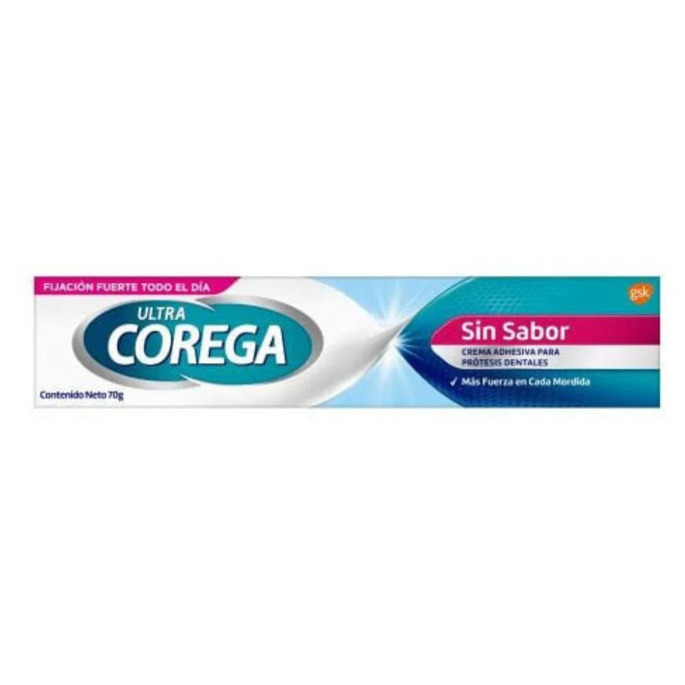 Adhesivo Corega Ultra Sin Sabor 70 G