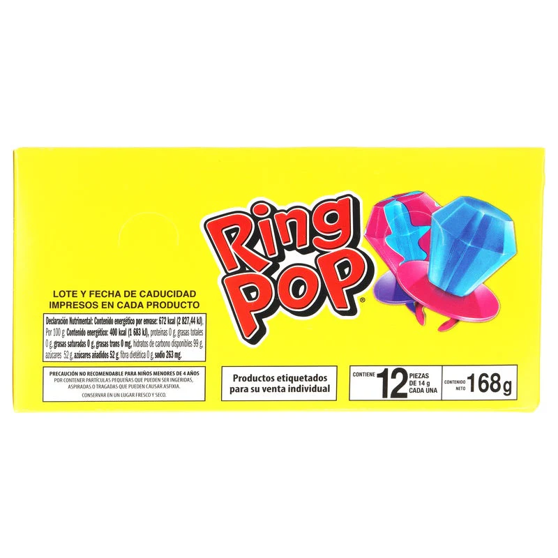 Caja Caramelo Ring Pop Con 12 Piezas 168 G - Image 3