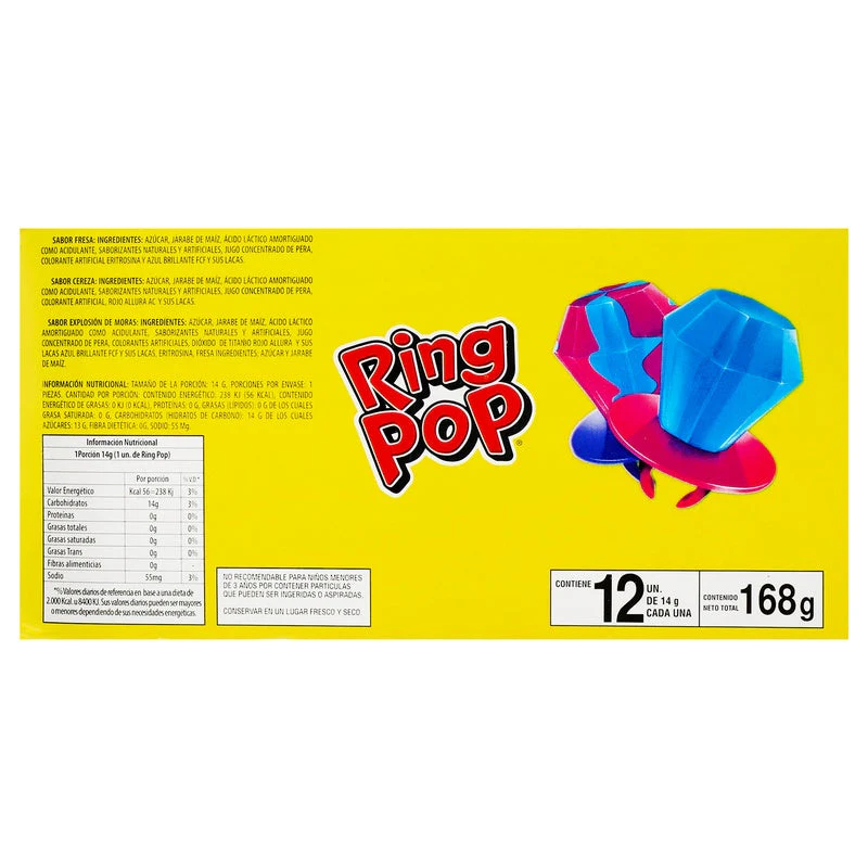 Caja Caramelo Ring Pop Con 12 Piezas 168 G - Image 8