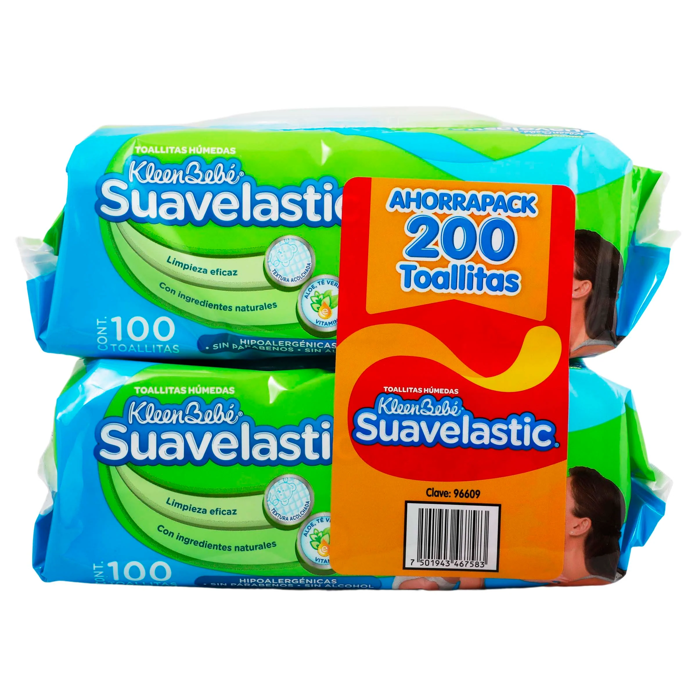 Toallitas Humedas Kbb Suavelastic Con 200 Piezas