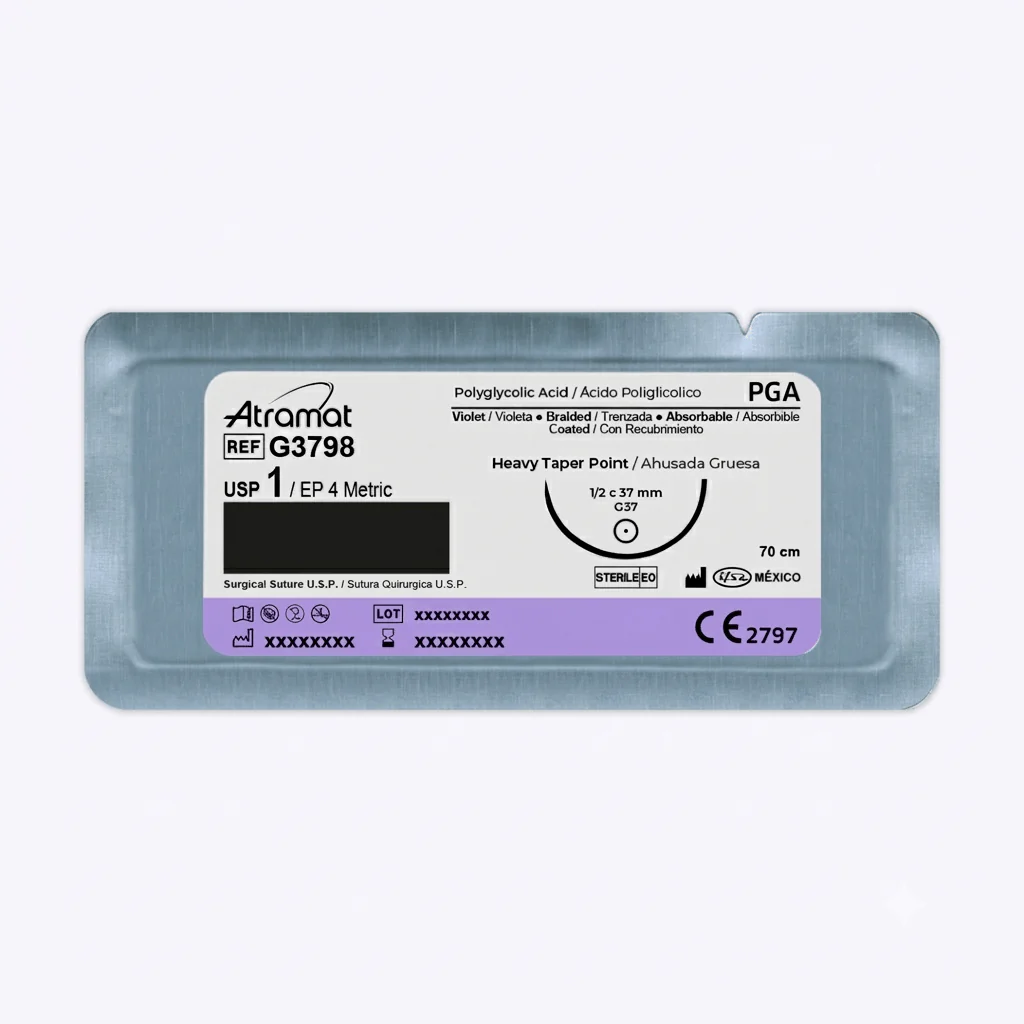 Acido Poliglicolico 1 G3798-75 37 Mm 70 Cm Atramat