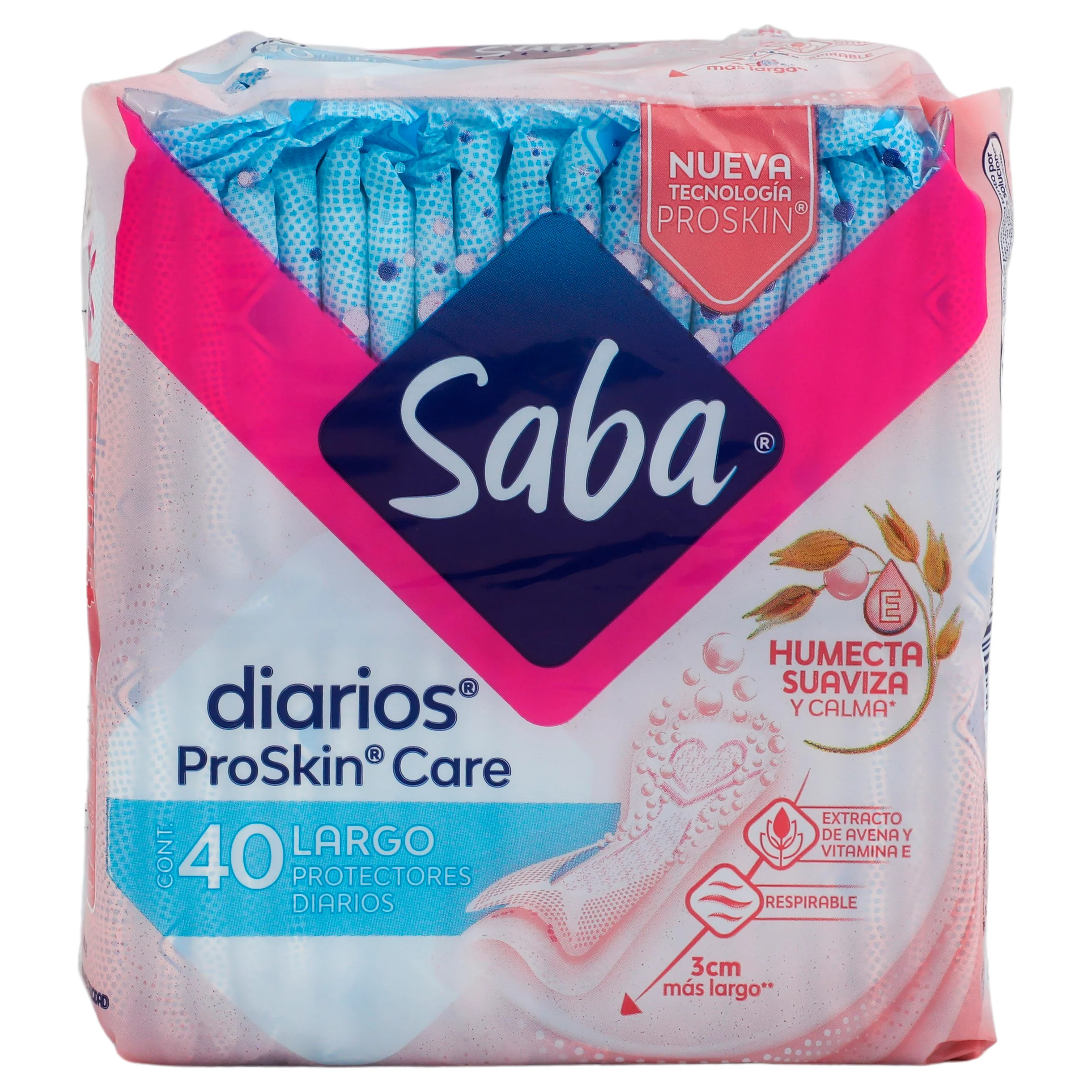 Panty Protectores Saba Diarios Largos Con 40