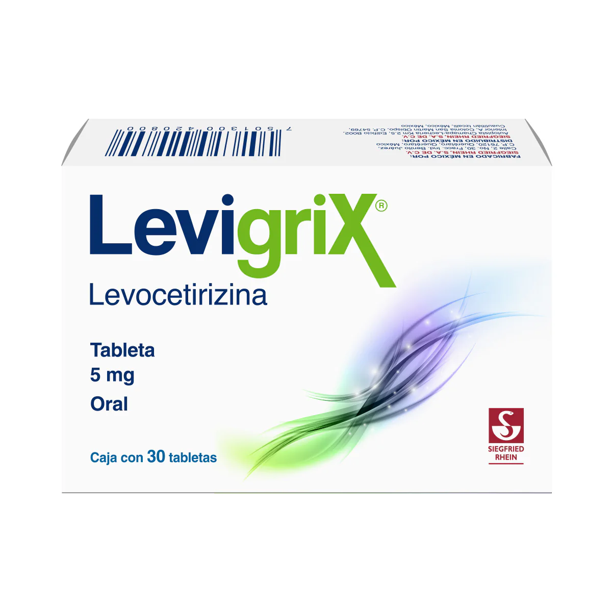 Levigrix 5 Mg - Caja Con 30 Tabletas (Levocetirizina) - Image 4