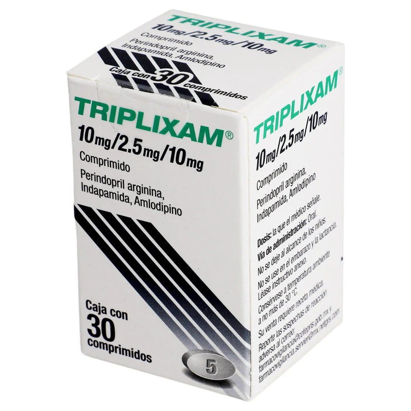 Triplixam 10 Mg/ 2.5 Mg/10 Mg Con 30 Comprimidos