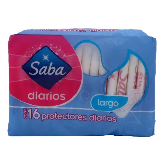 Panty Protector Saba Diarios Largo Con 16