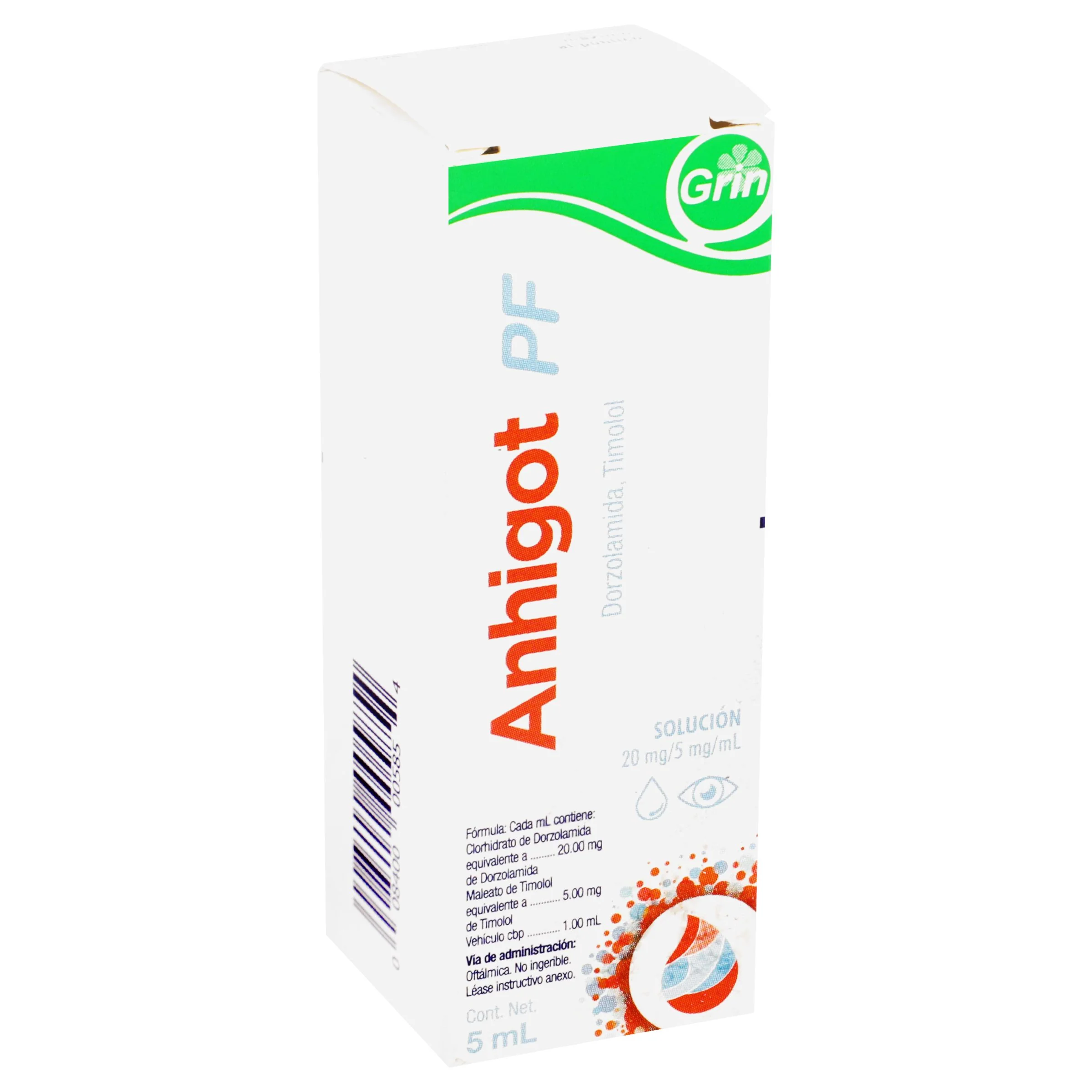 Anhigot Pf Solucion Oftalmica Frasco Gotero De 5 Ml - Image 2