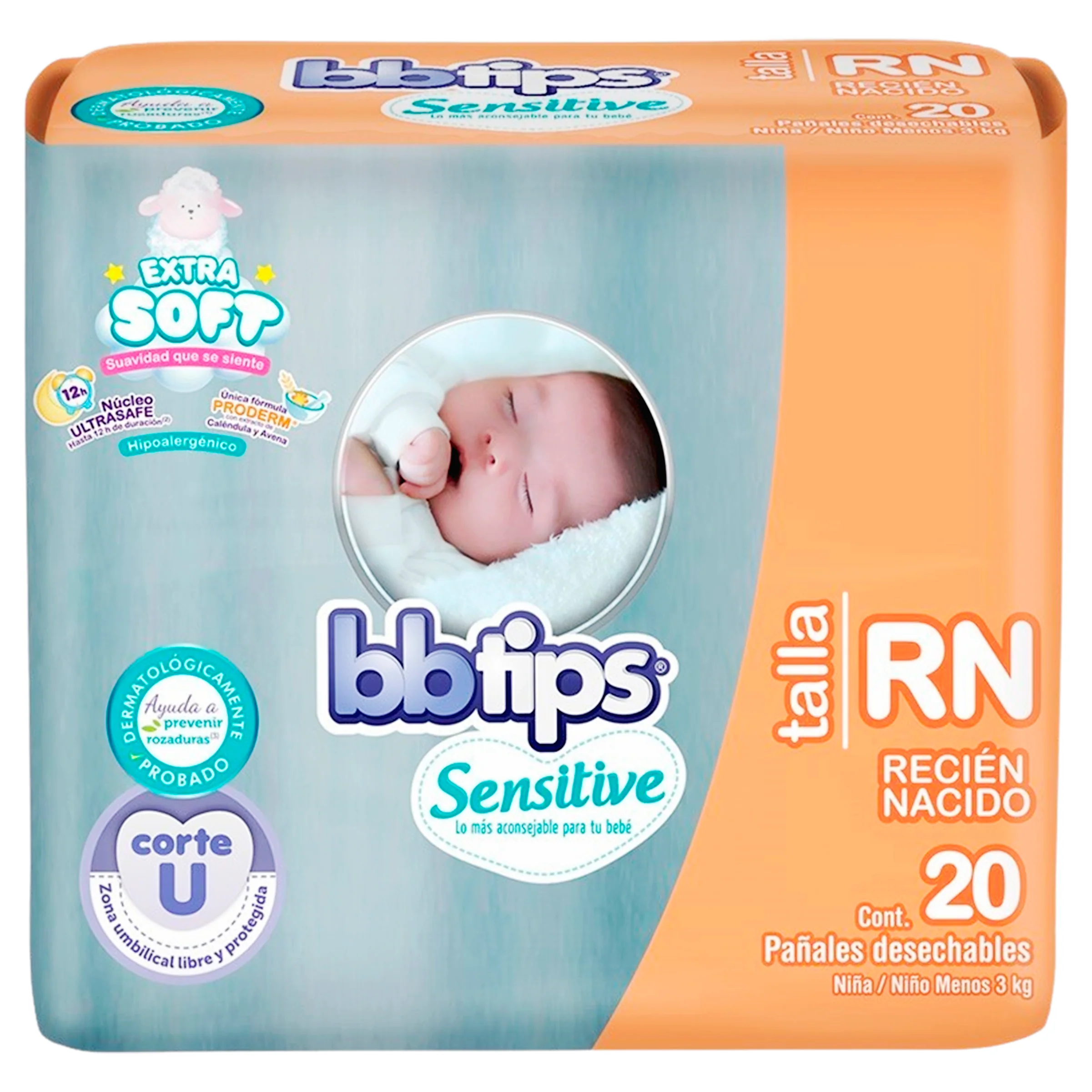 Pañal Bebetips Recien Nacido C/20 Piezas