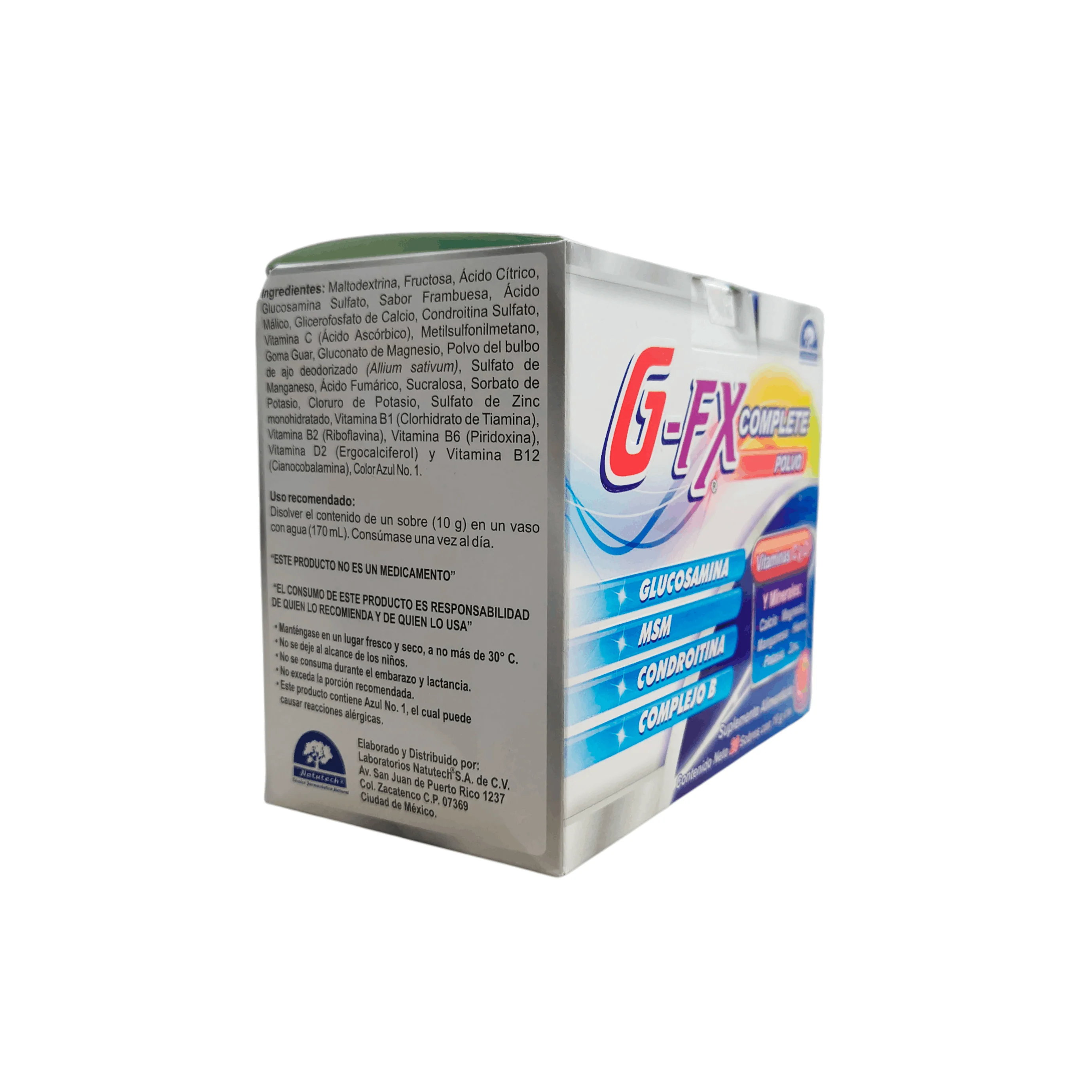 G-Fx (Glucosamina/Msm/Condro/Colageno) Polvo Con 20 Sobres X555 - Image 4