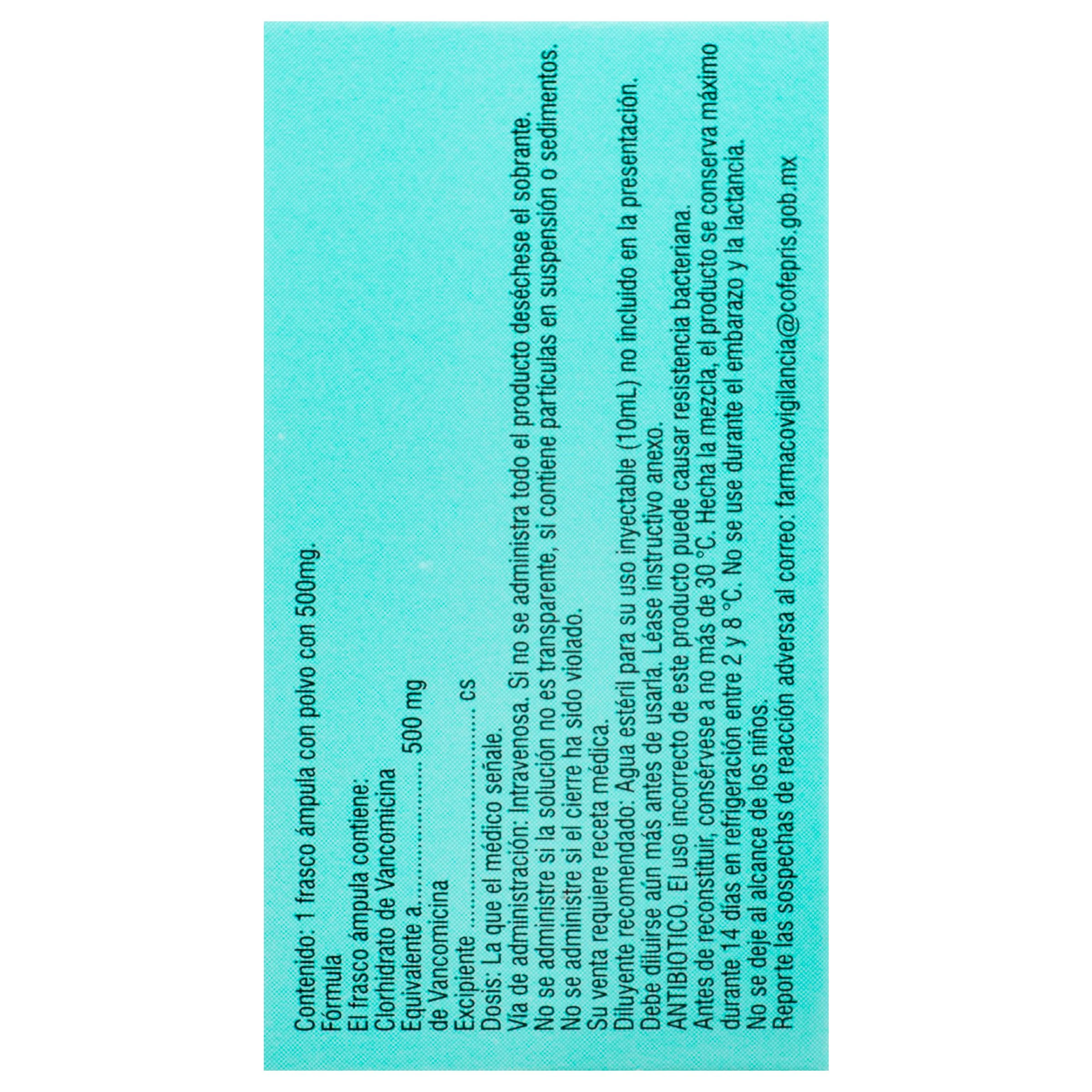 Vancomicina 500 Mg Frasco Ampolletas Vitalis - Image 7
