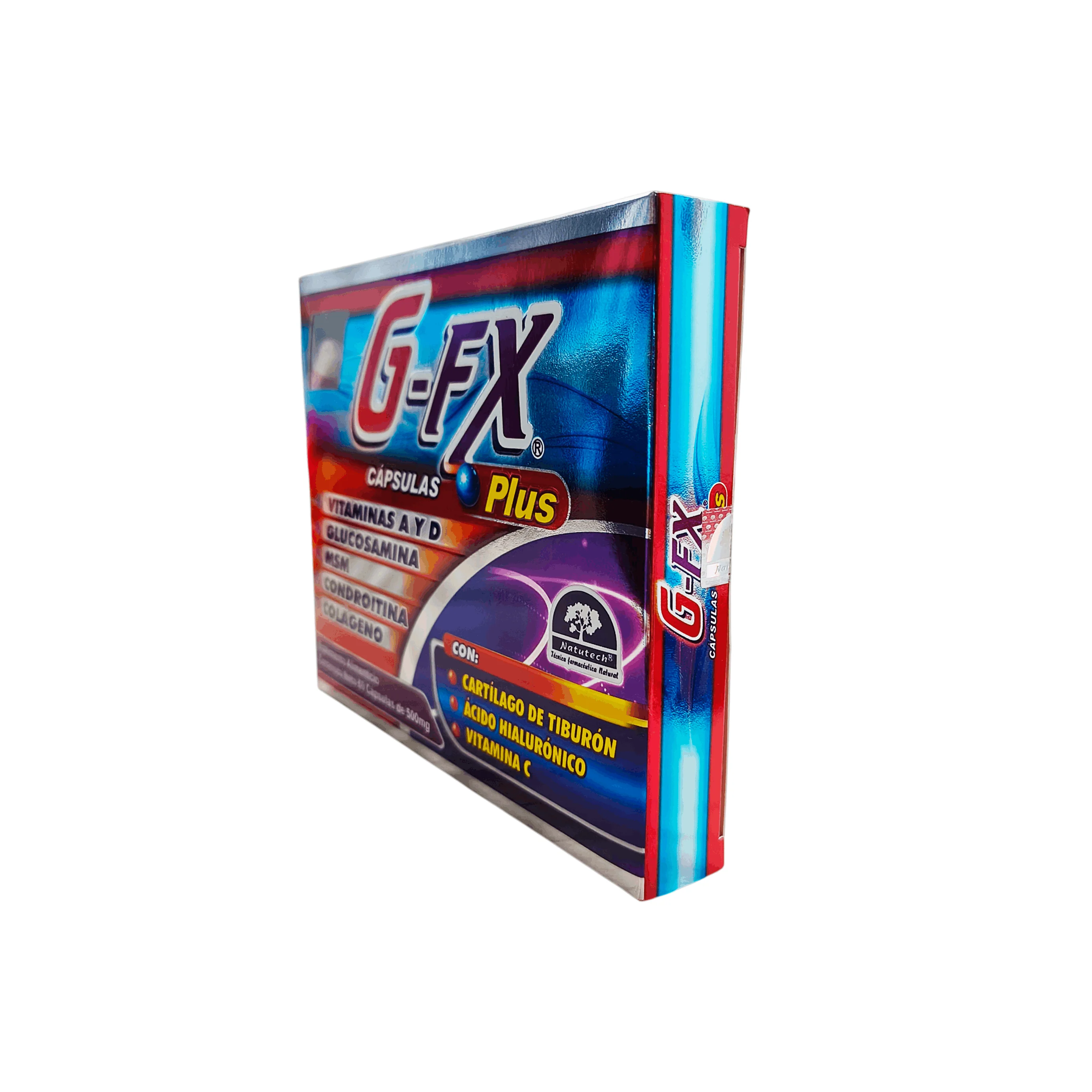 G-Fx Plus 500 Mg Con 60 Capsulas (Vitaminas A Y D/Colageno/Condroitina) - Image 2
