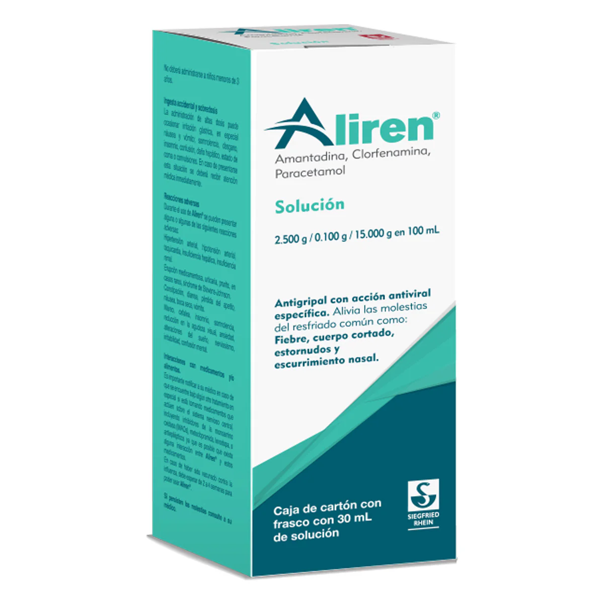 Aliren 30 Ml - Gotas Pediátricas (Amantadina, Paracetamol Y Clorfenamina) - Image 3