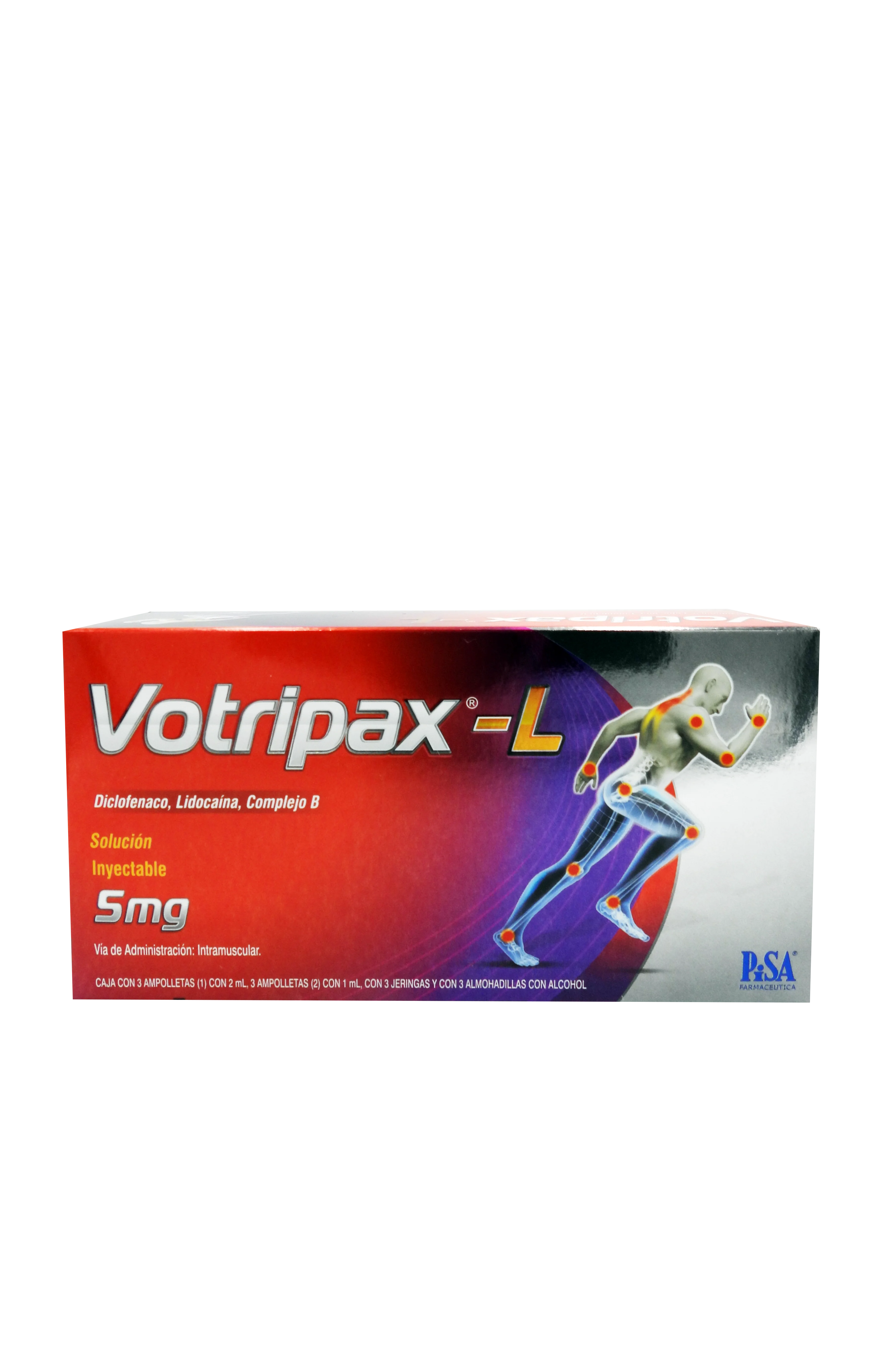 Votripax-L Forte 5 Mg Ampolletas 2 Jeringas