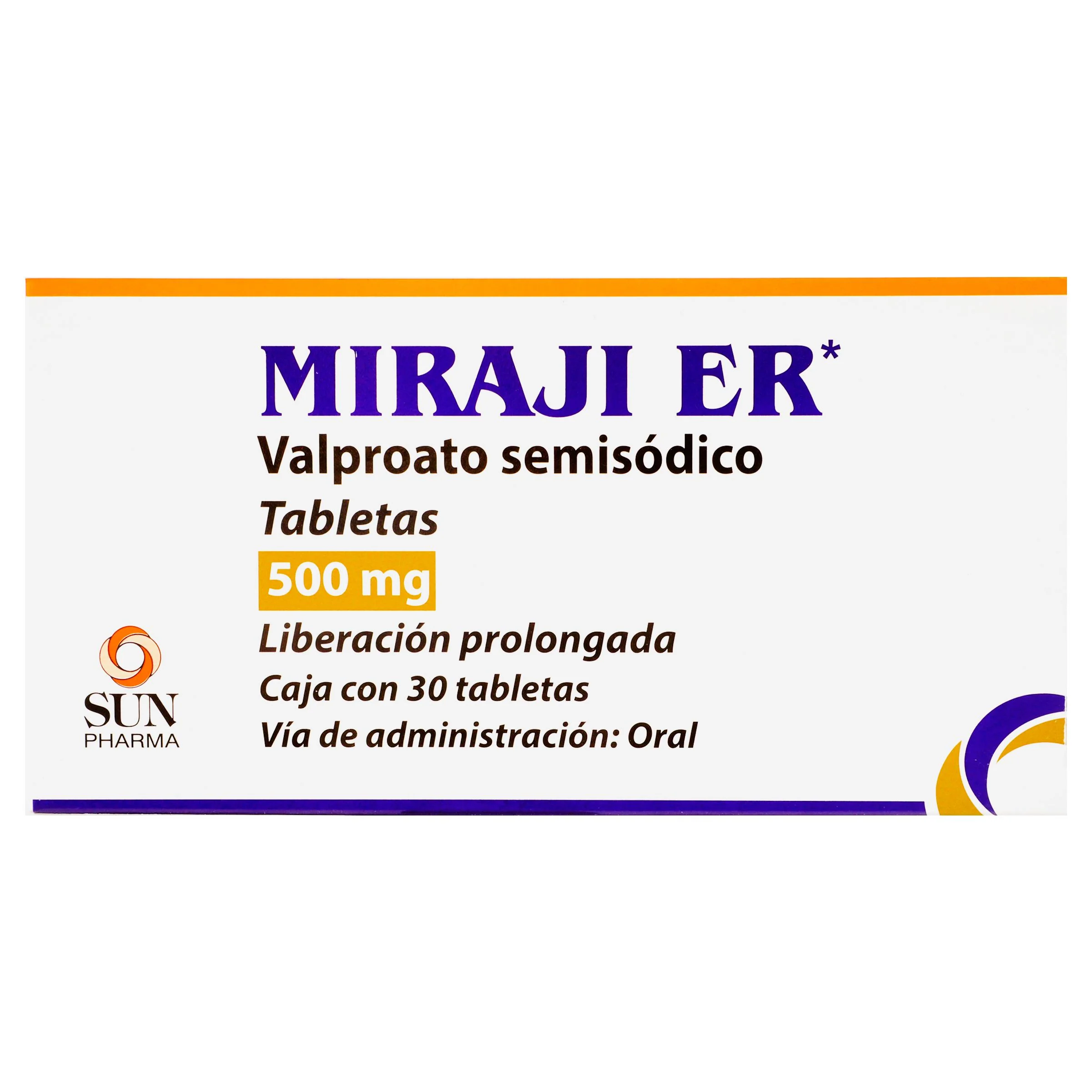 Miraji Er 500 Mg Liberacion Prolongada Con 30 Tabletas