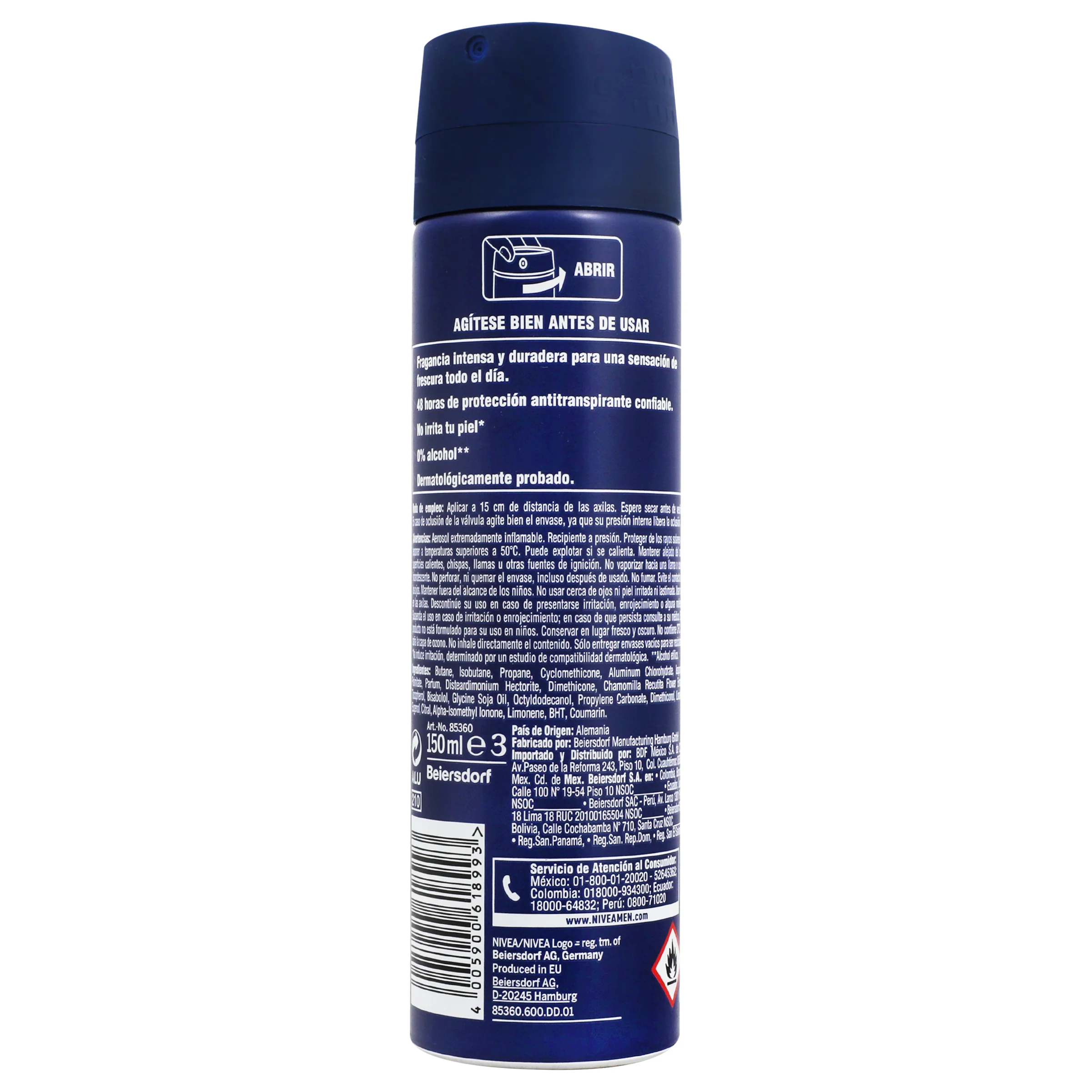 Desodorante Nivea Men Fres Hevok Spray 150 Ml - Image 5