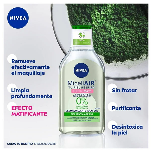 Agua Micelar Nivea Efecto Mate 02 400 Ml - Image 3