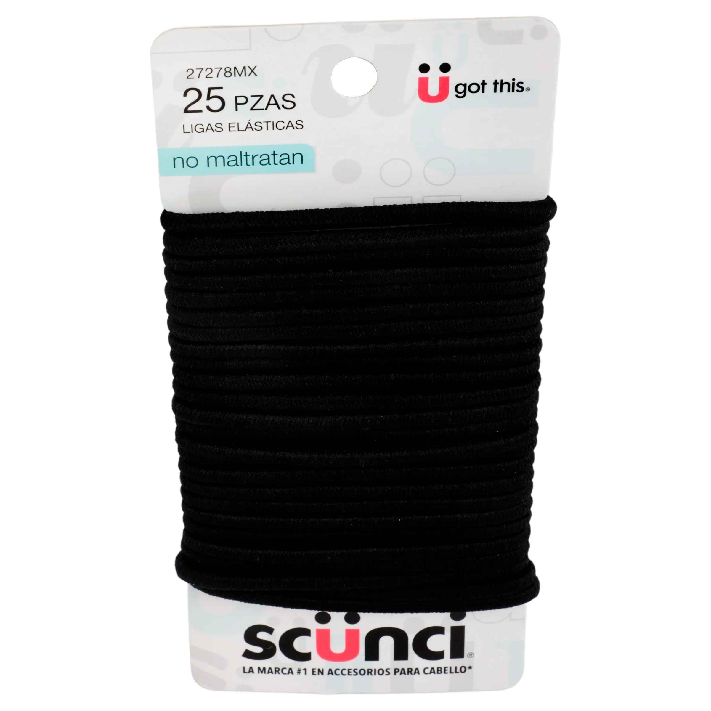 Ligas Para Cabello Negro Con 10 Piezas - Image 3