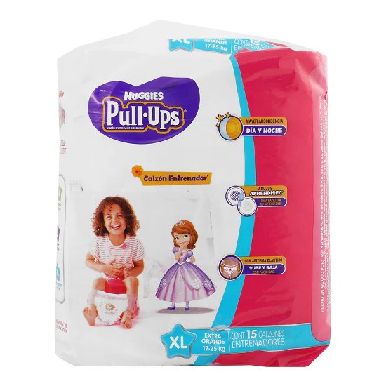Calzon Pull-Ups Xg Niña Con 15 Piezas