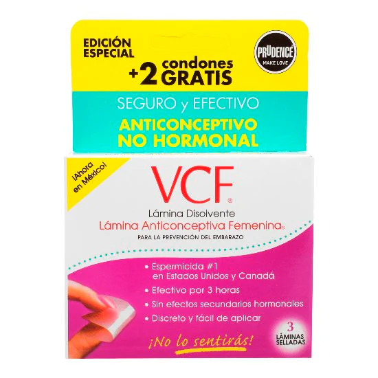 Lamina Anticonceptiva + 2 Preservativos Gratis